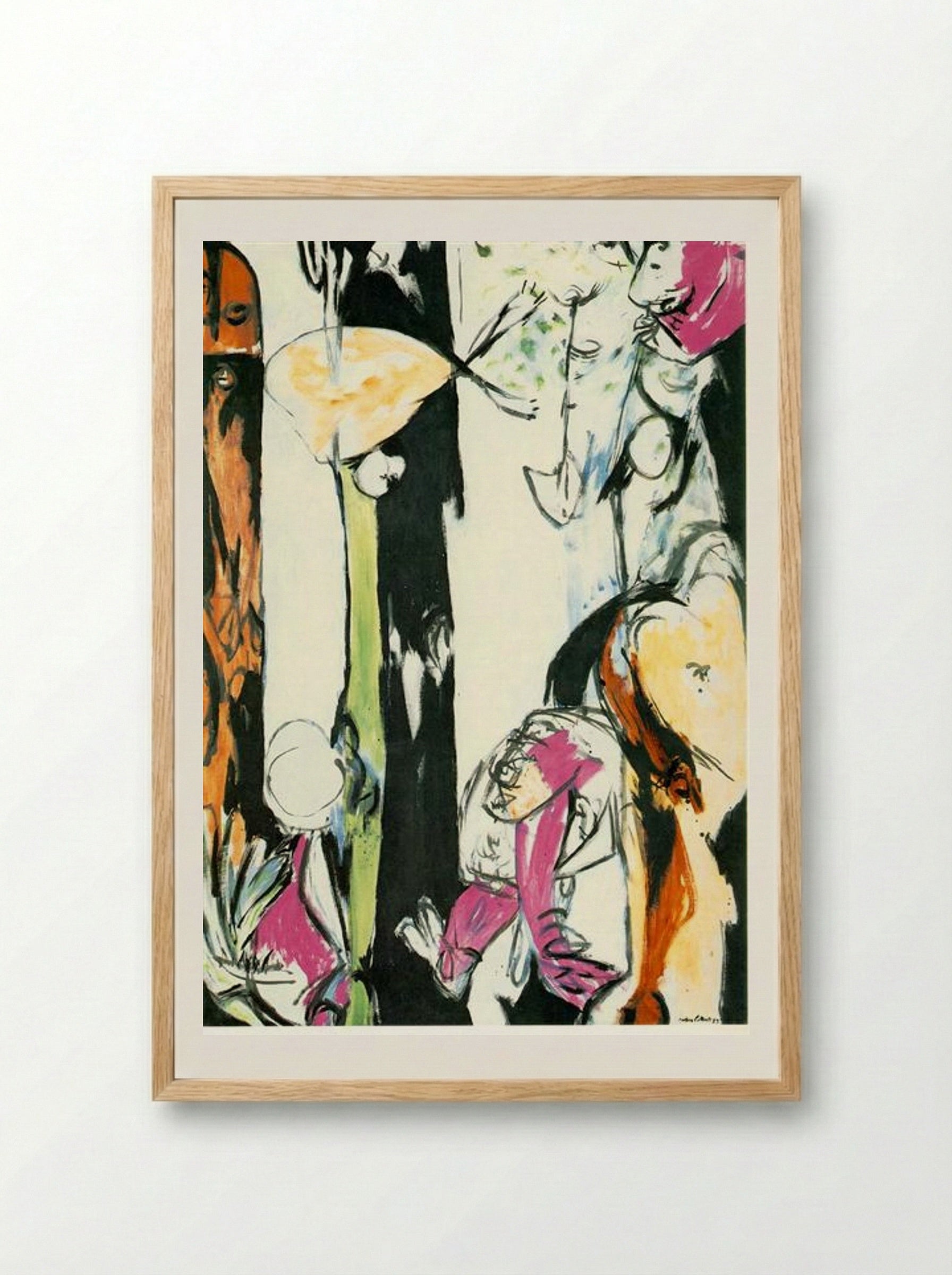 Easter and the Totem - Jackson Pollock - Framed Print Wood
