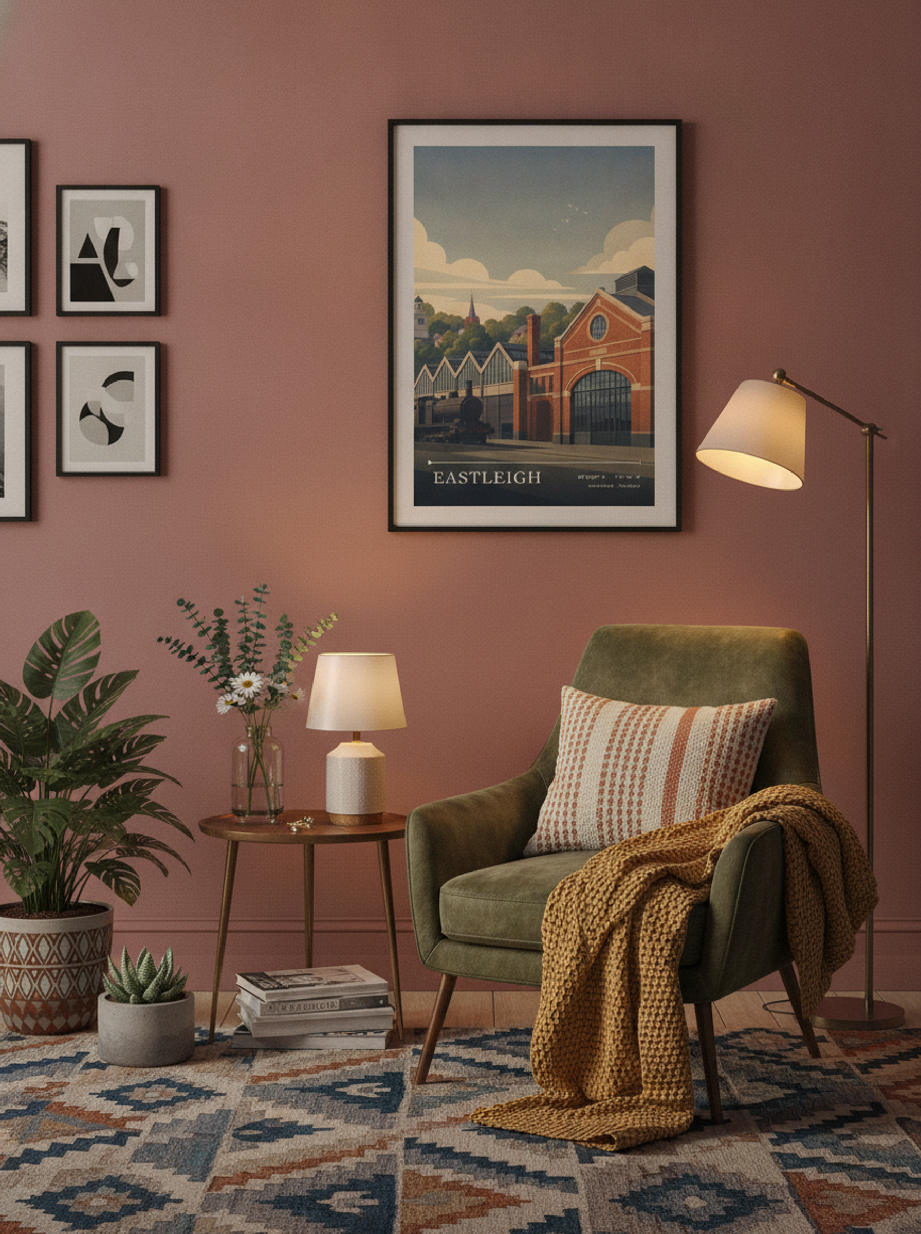 Eastleigh Hampshire England Travel Poster - Lifestyle