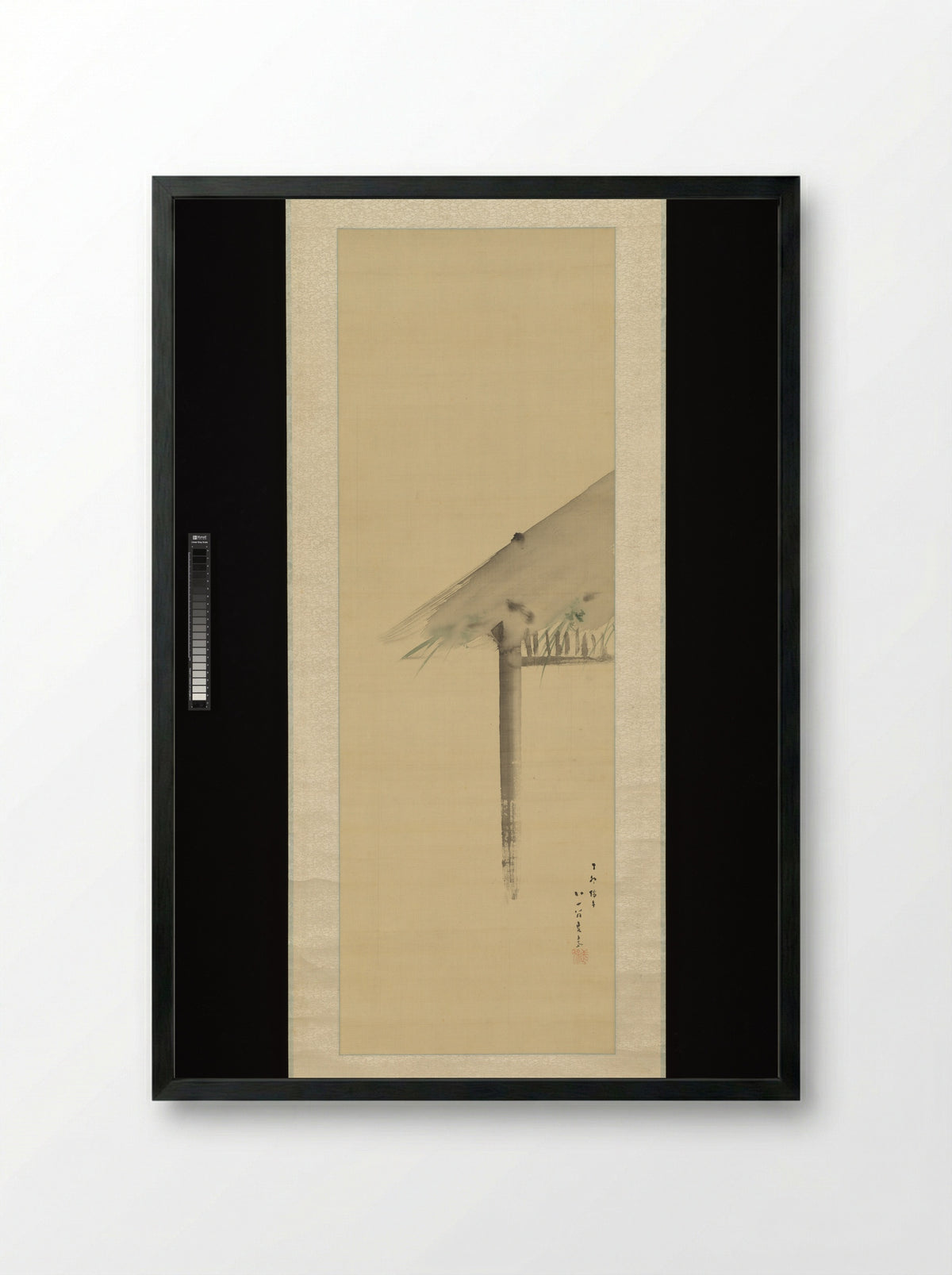 Eaves Decorated with Irises for the Tango Festival - Kikuchi Yōsai - Framed Print Black