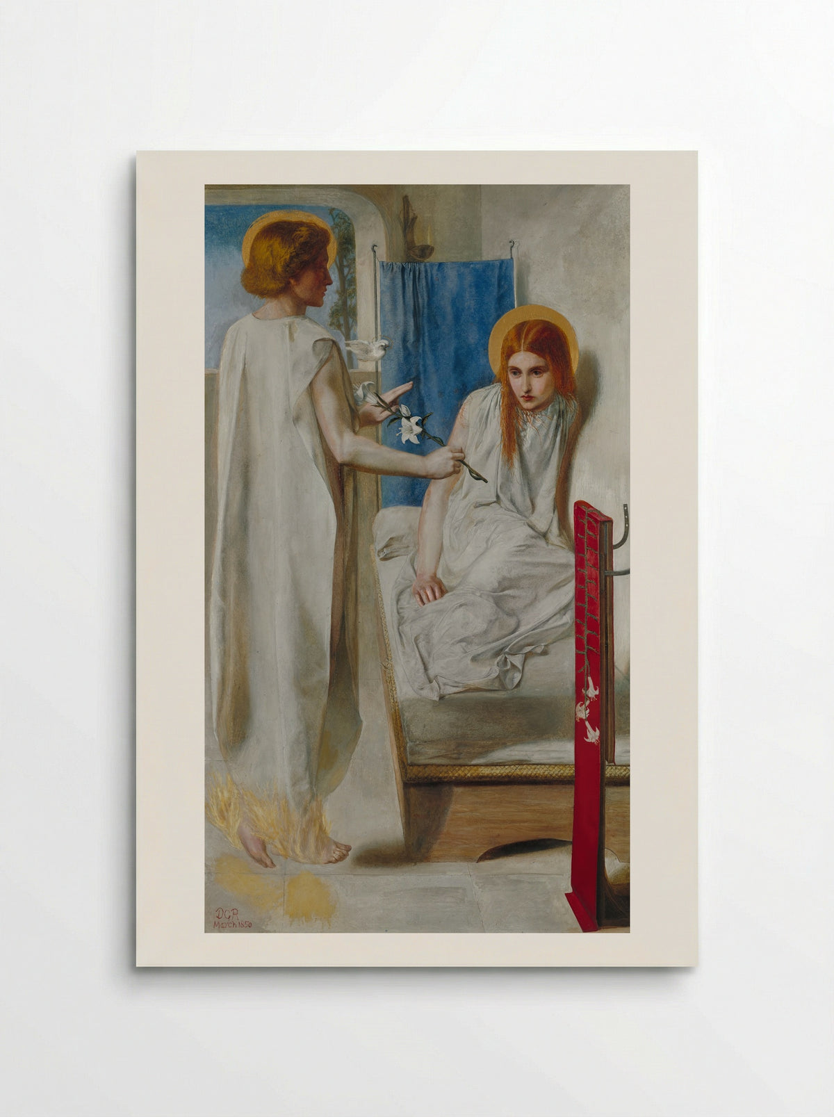 Ecce Ancilla Domini - Dante Gabriel Rossetti - Poster