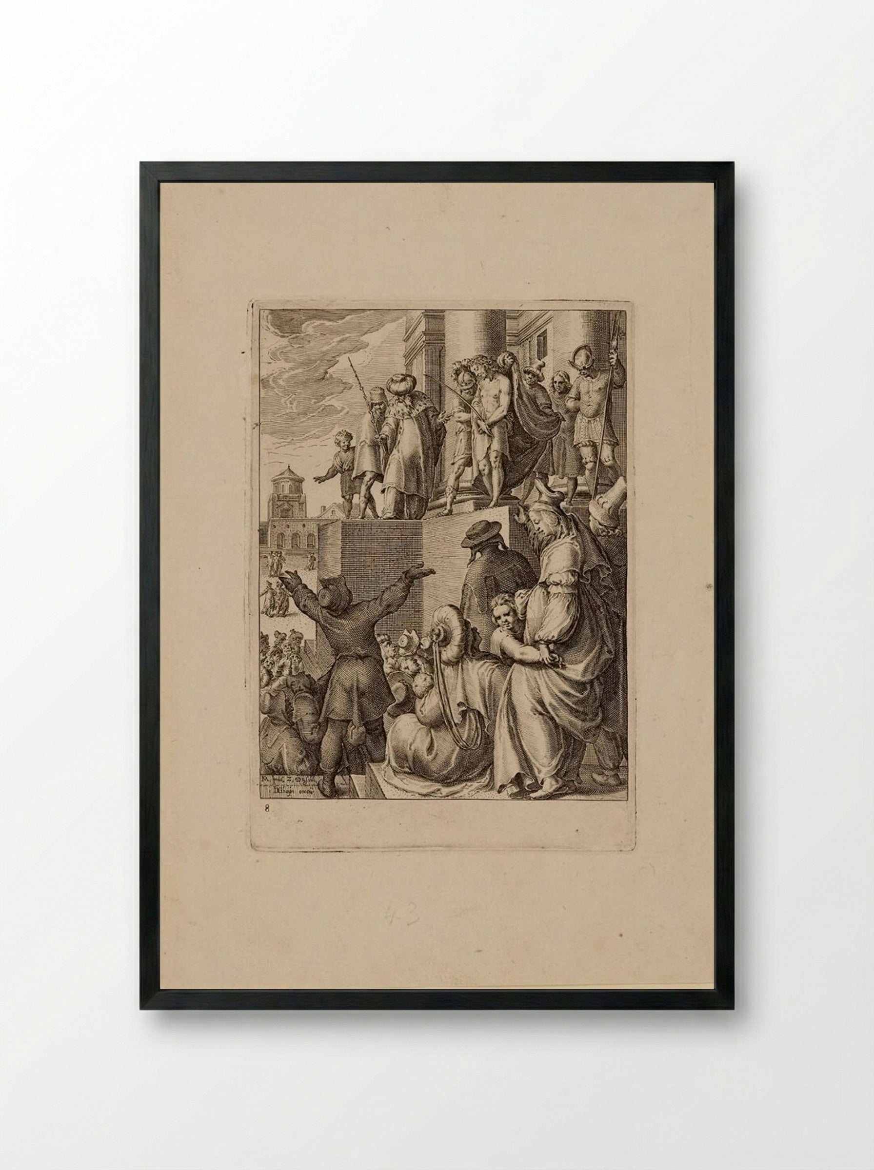 Ecce Homo - Zacharias Dolendo - Framed Print Black
