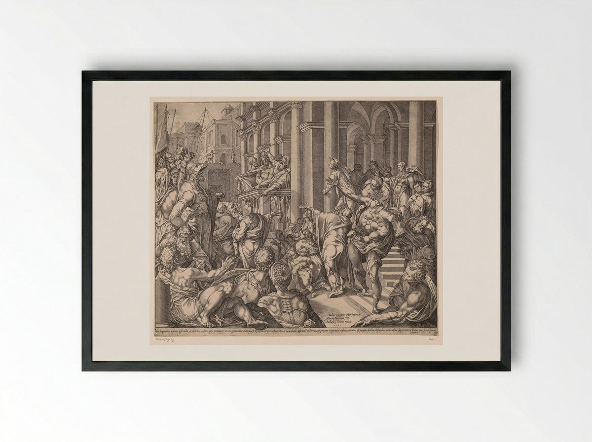 Ecce Homo - Balthasar Caymox - Framed Print Black