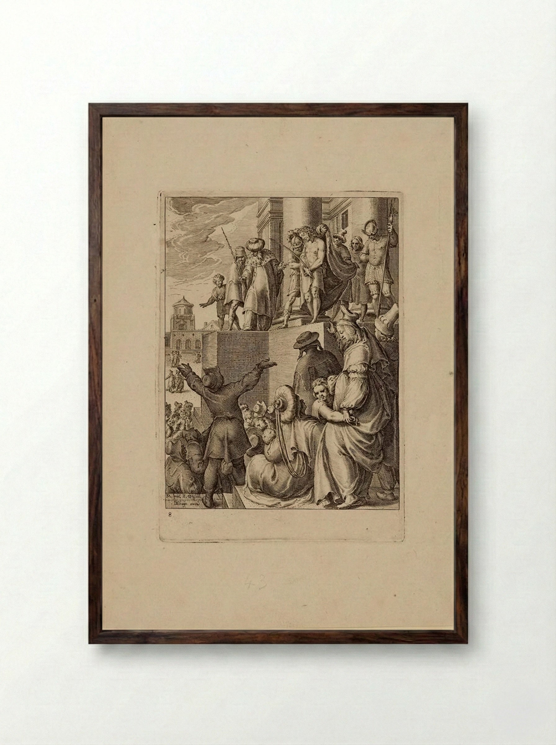 Ecce Homo - Zacharias Dolendo - Framed Print Dark Wood