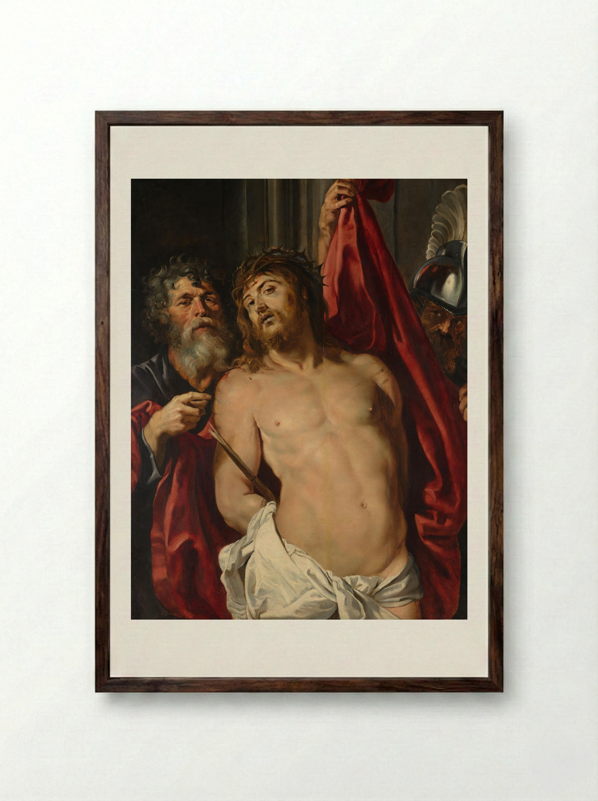 Ecce Homo - Woutherus Mol - Framed Print Dark Wood