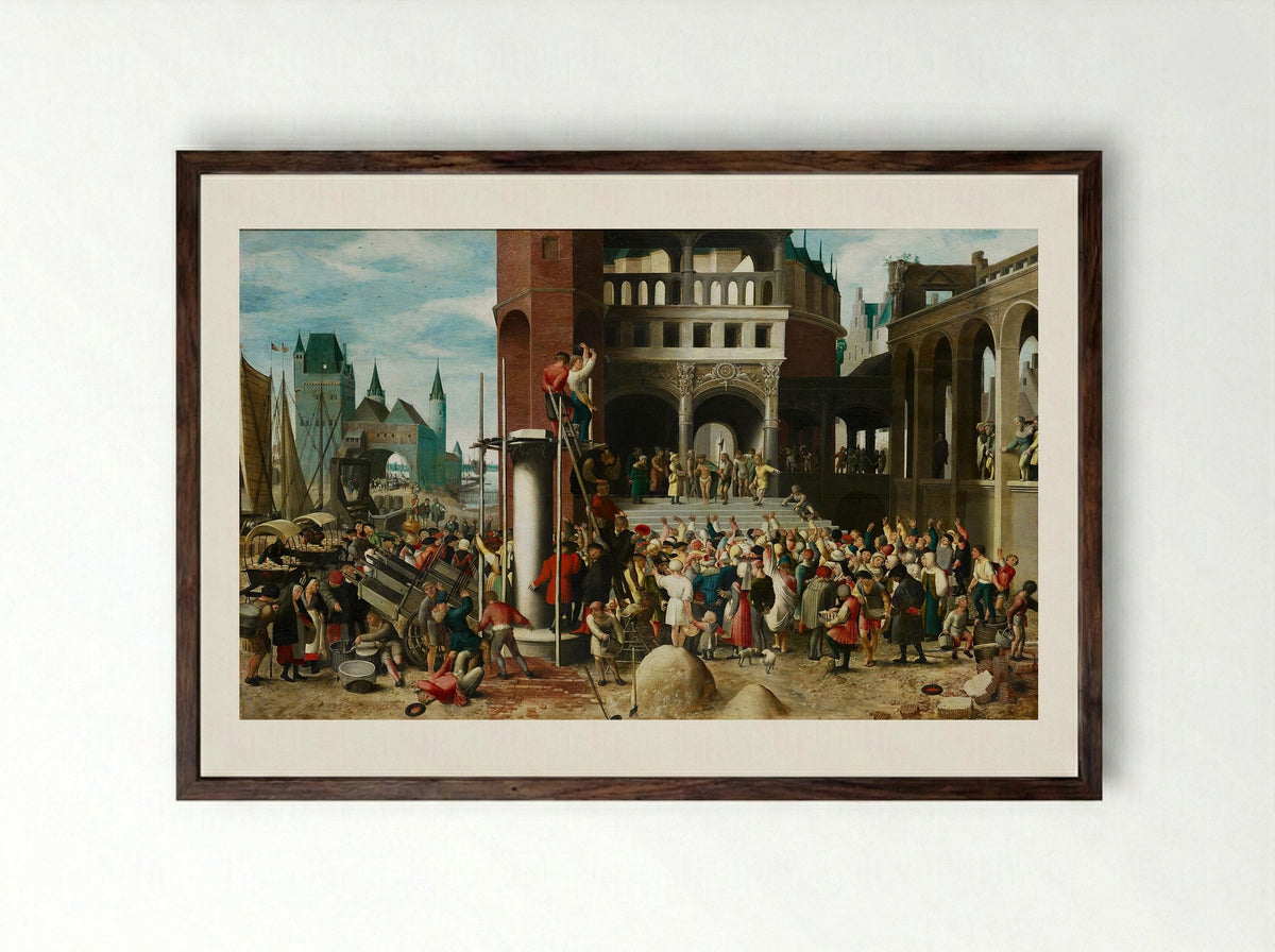 Ecce Homo - Brunswijkse Monogrammist - Framed Print Dark Wood