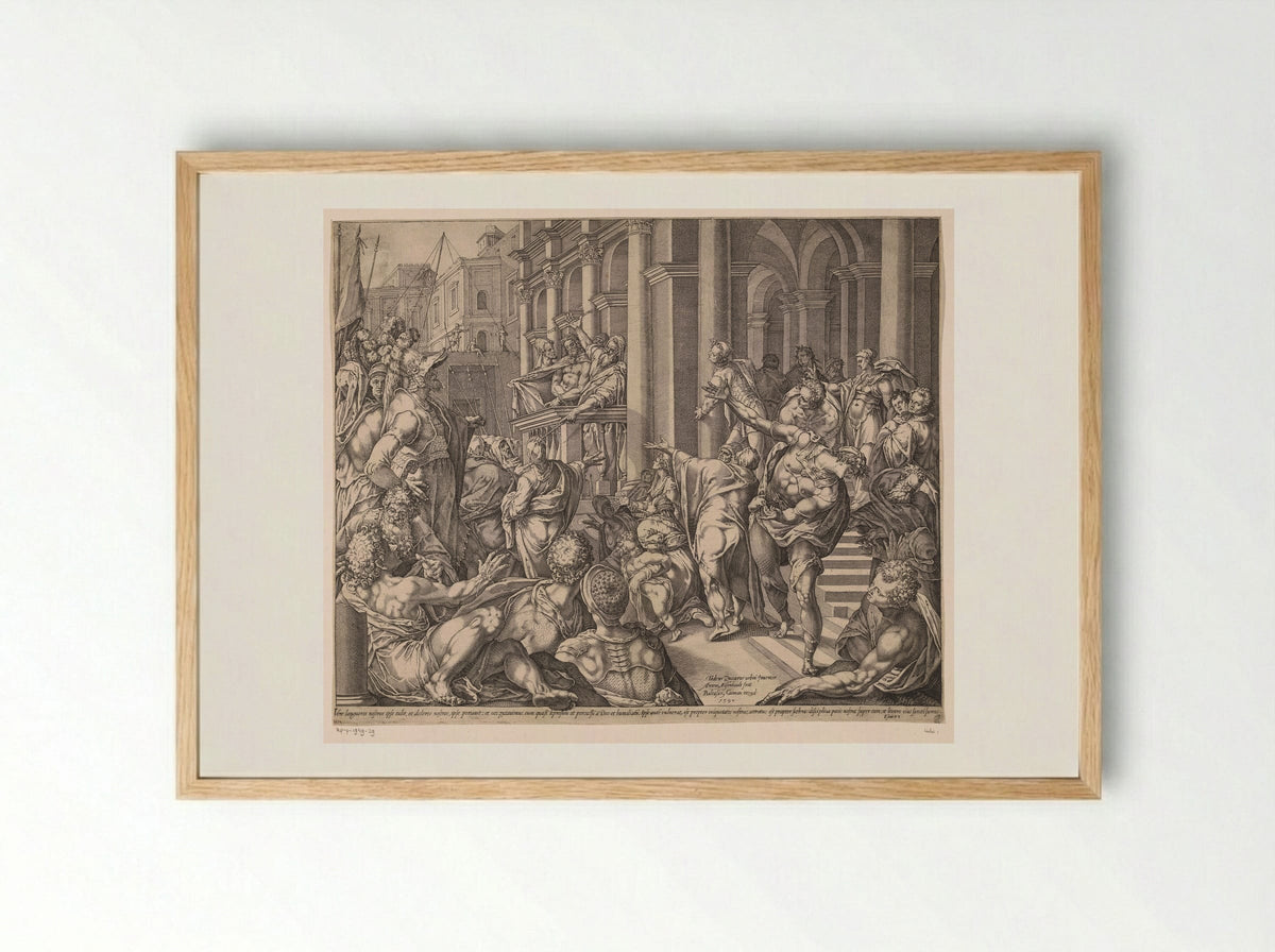 Ecce Homo - Balthasar Caymox - Framed Print Wood