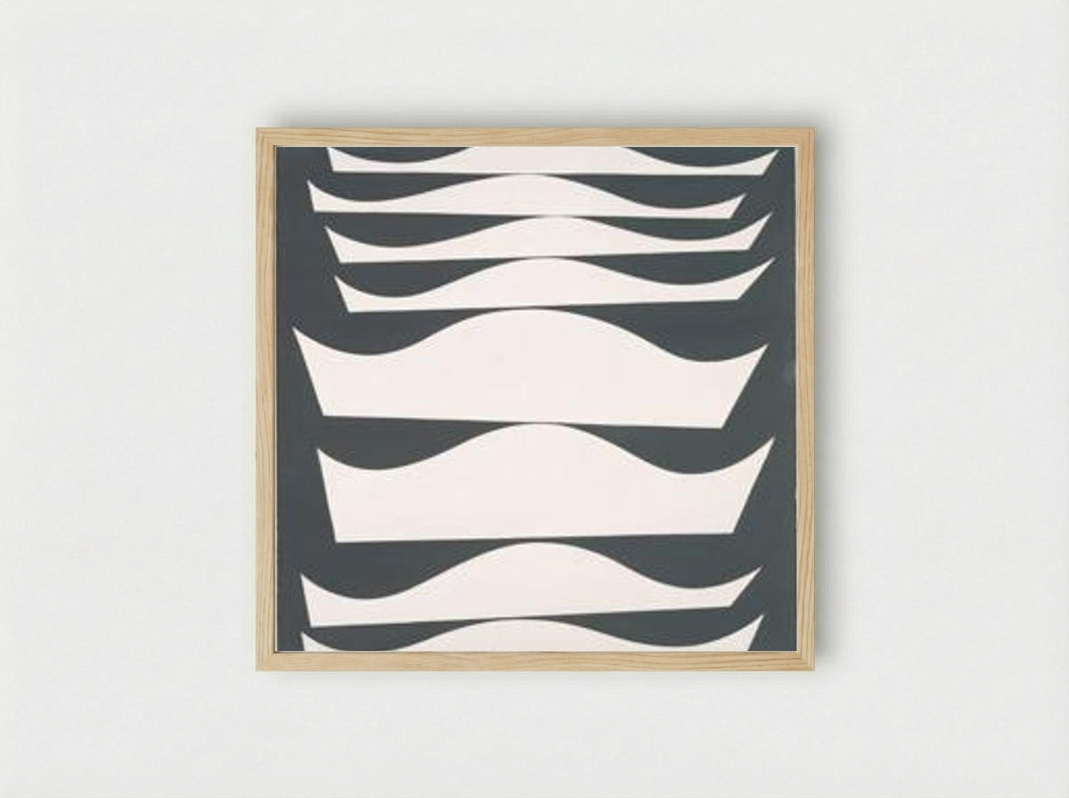 Echelonnement desaxe - Sophie Taeuber-Arp - Framed Print Wood
