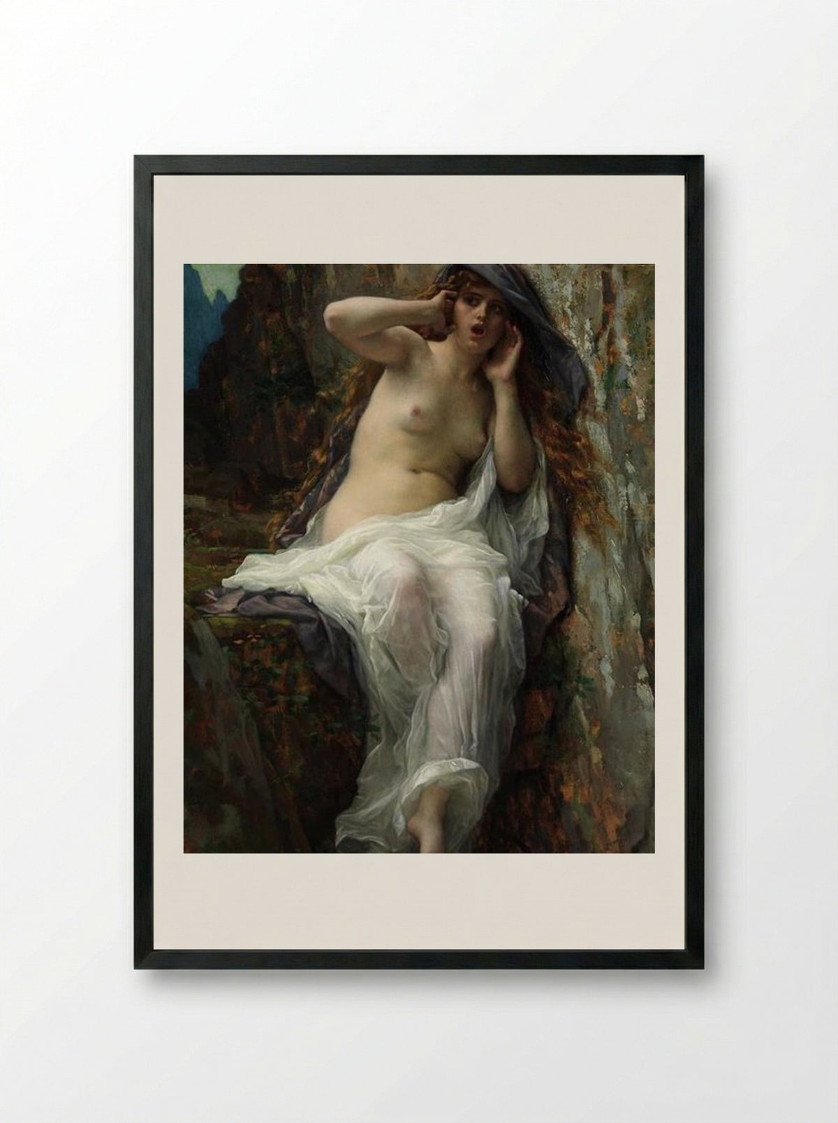 Echo - Alexandre Cabanel - Framed Print Black