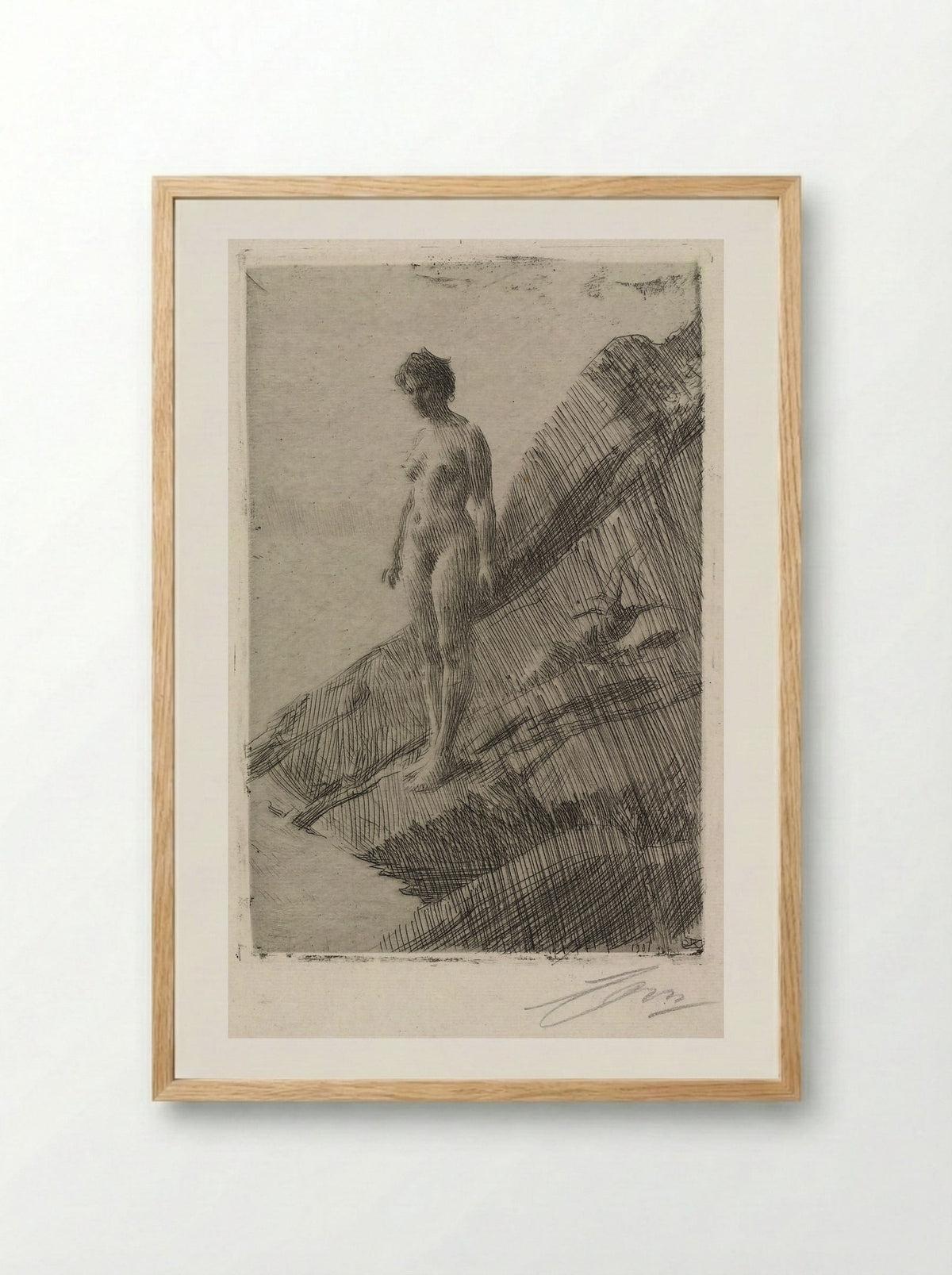 Edö - Anders Zorn - Framed Print Wood