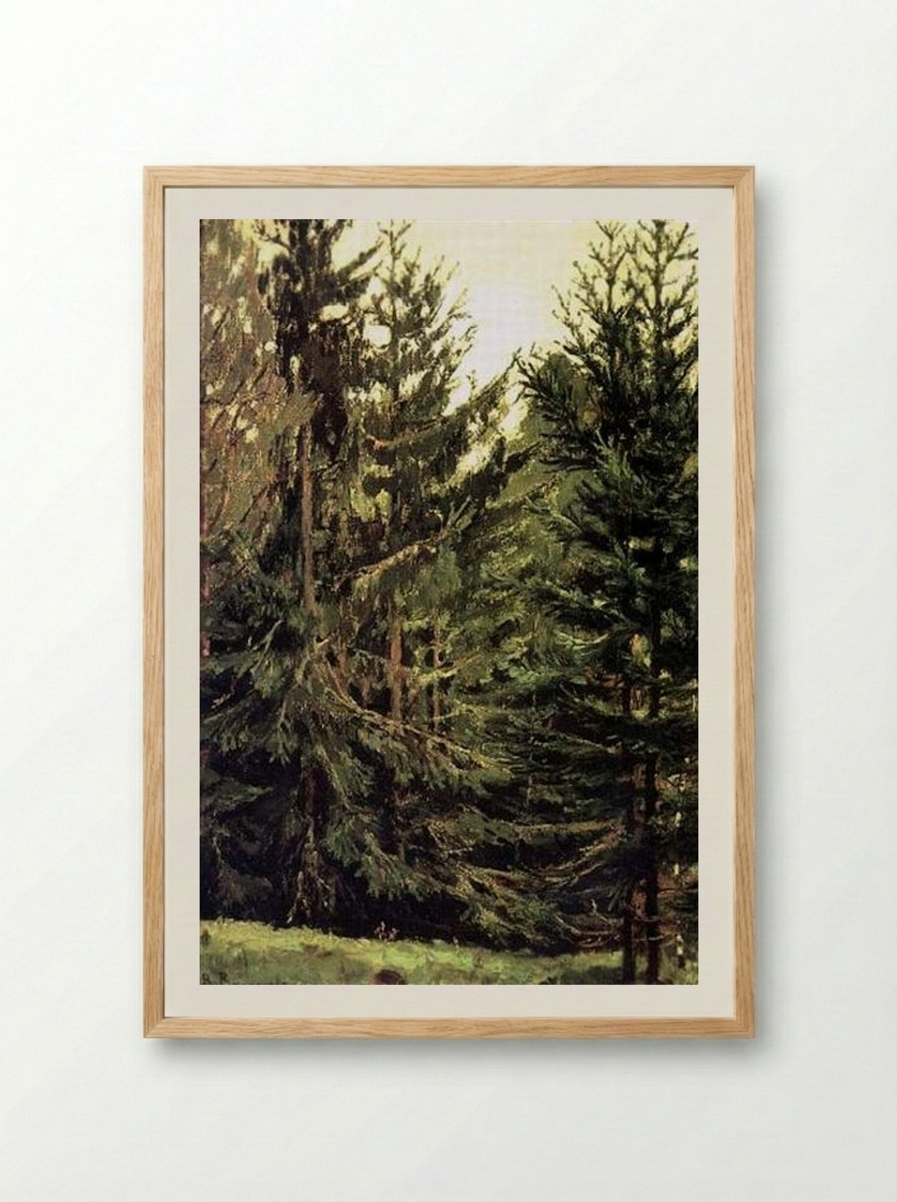 Edge of the Spruce Forest - Viktor Vasnetsov - Framed Print Wood