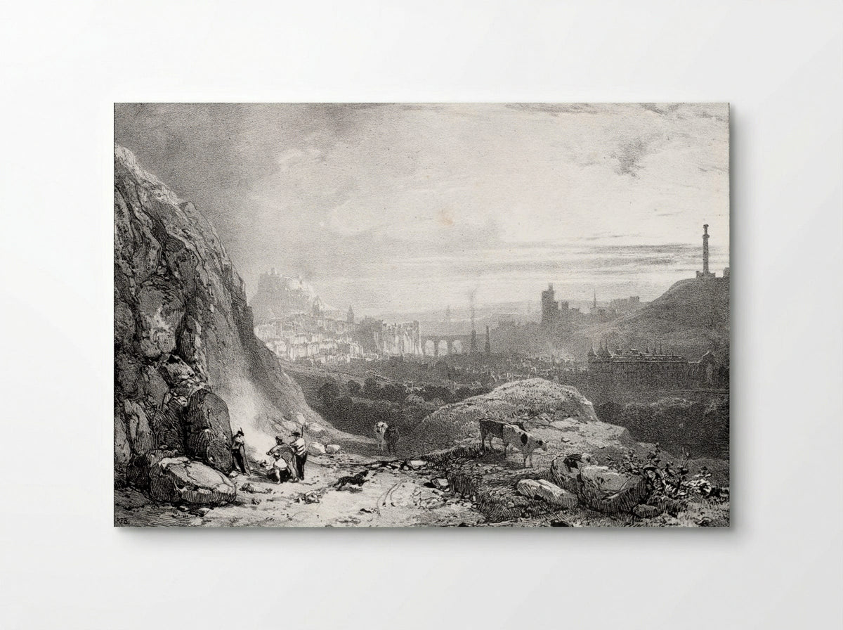 Edinburgh from St. Anthony Chapel - Richard Parkes Bonington - Poster