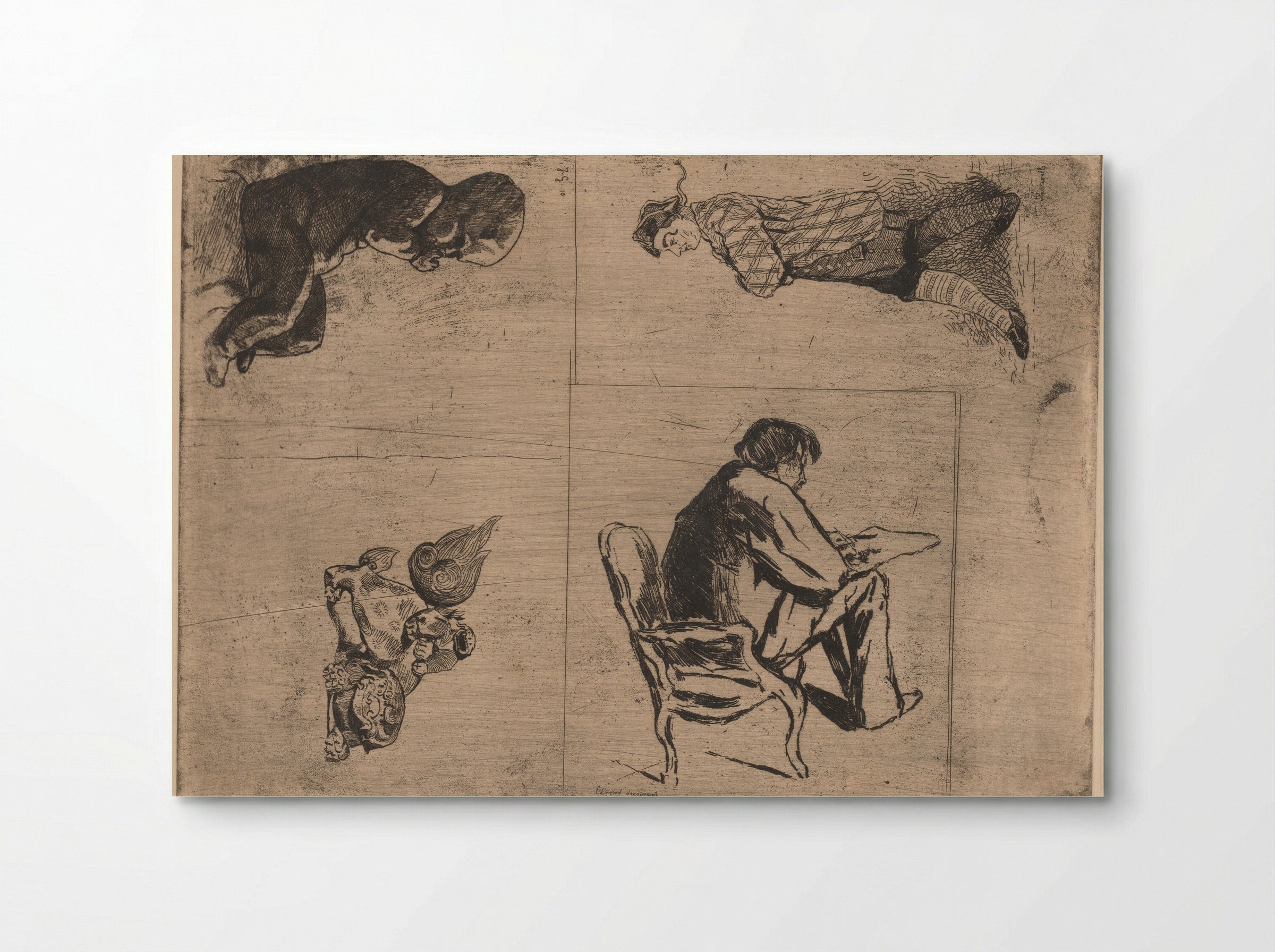 Edmond de Goncourt - Jules de Goncourt - Poster