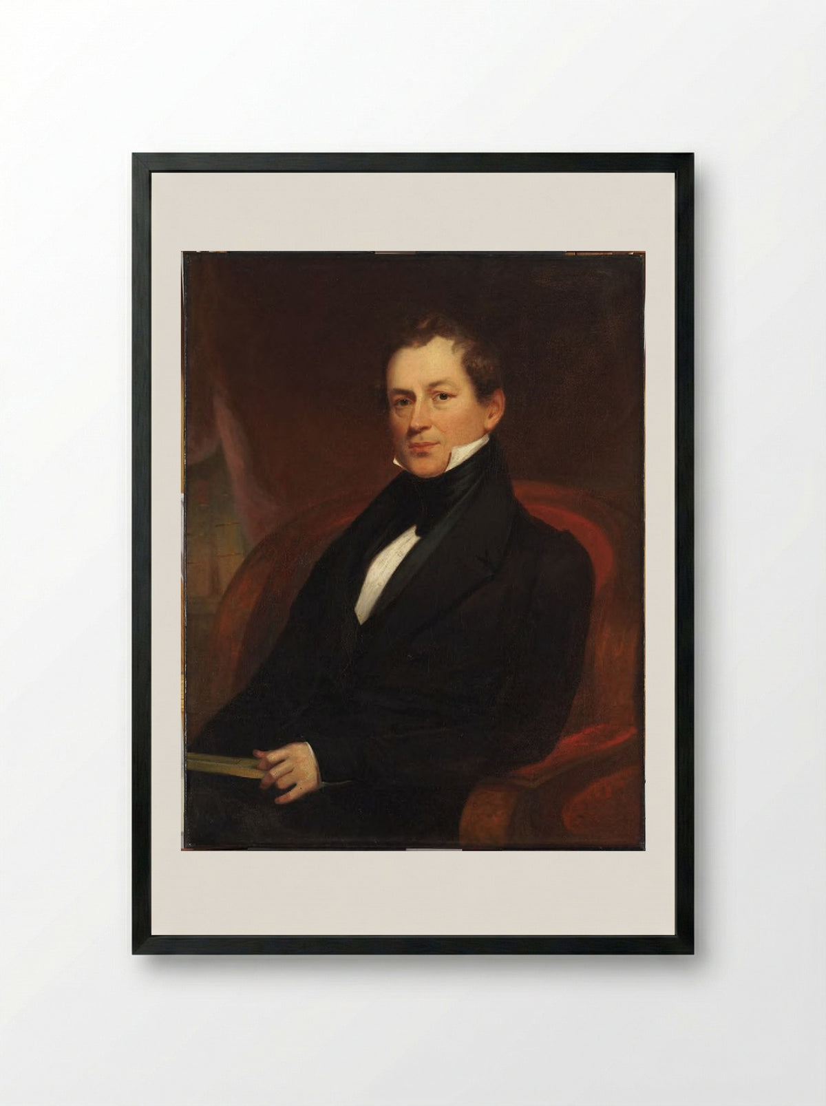 Edward Everett - Bass Otis - Framed Print Black