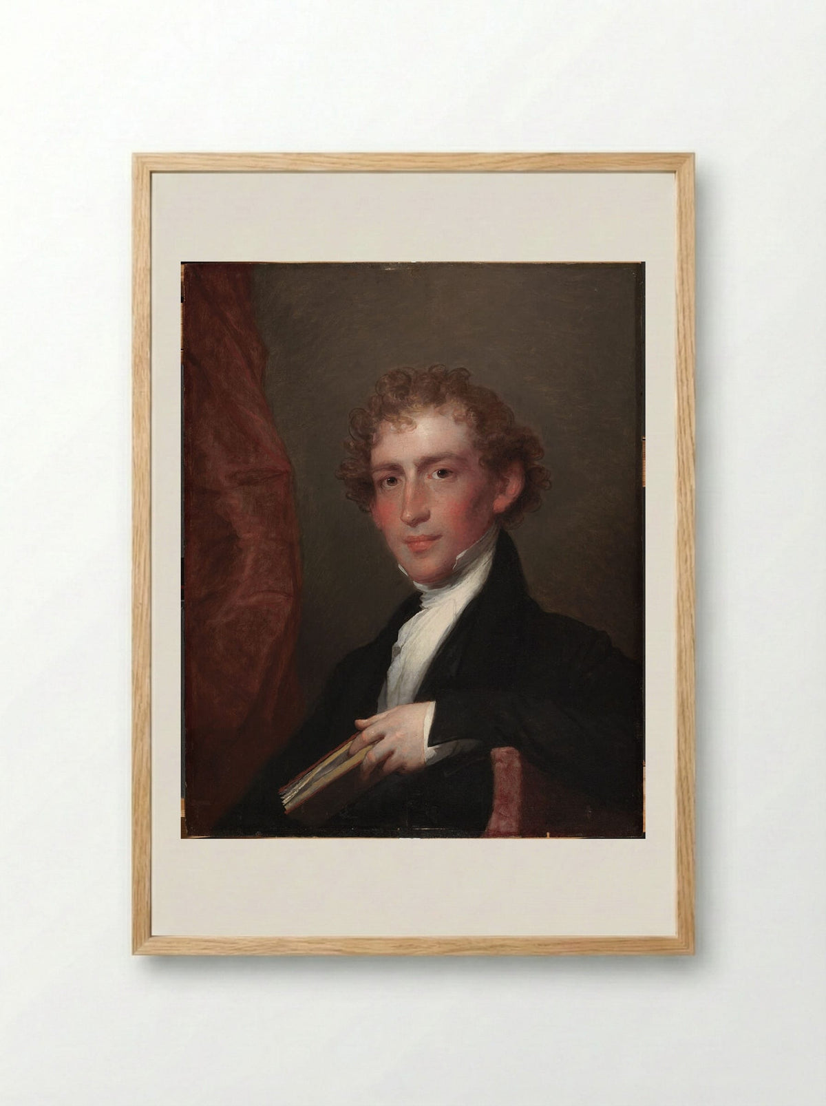 Edward Everett - Gilbert Stuart - Framed Print Wood
