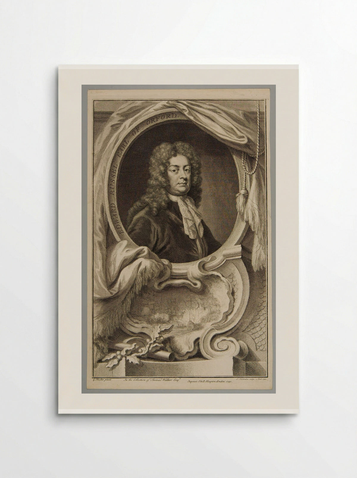 Edward Russell, Earl of Orford - Jacobus Houbraken - Poster