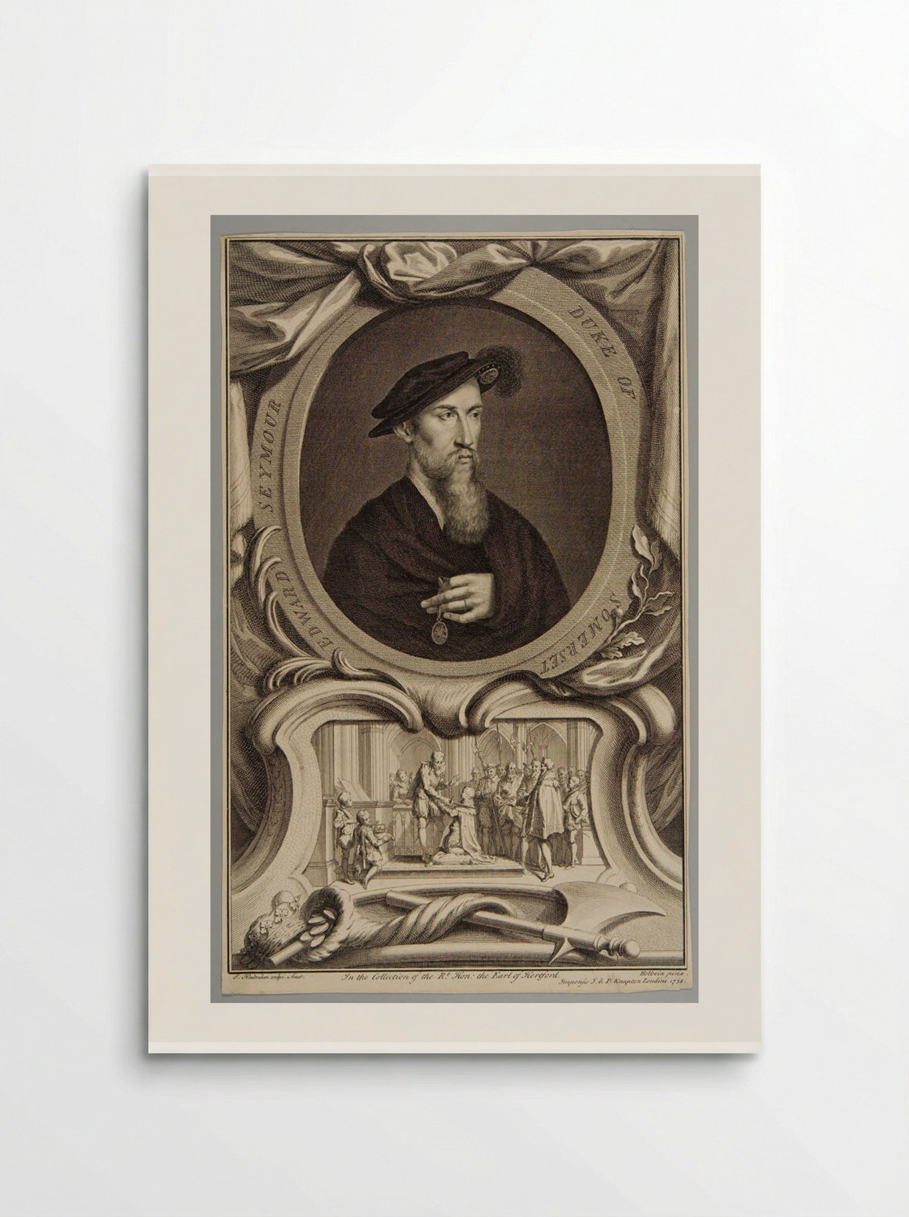 Edward Seymour, Duke of Somerset - Jacobus Houbraken - Poster