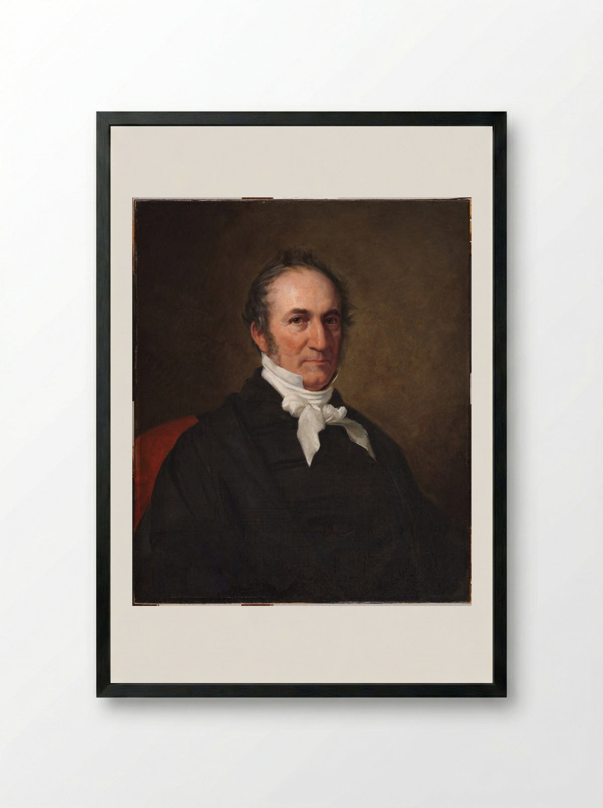 Edward Tyrell Channing - George Peter Alexander Healy - Framed Print Black