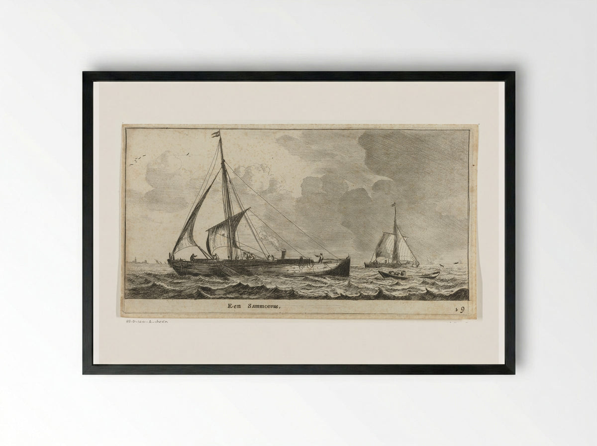Een Samoreus - Reinier Nooms - Framed Print Black