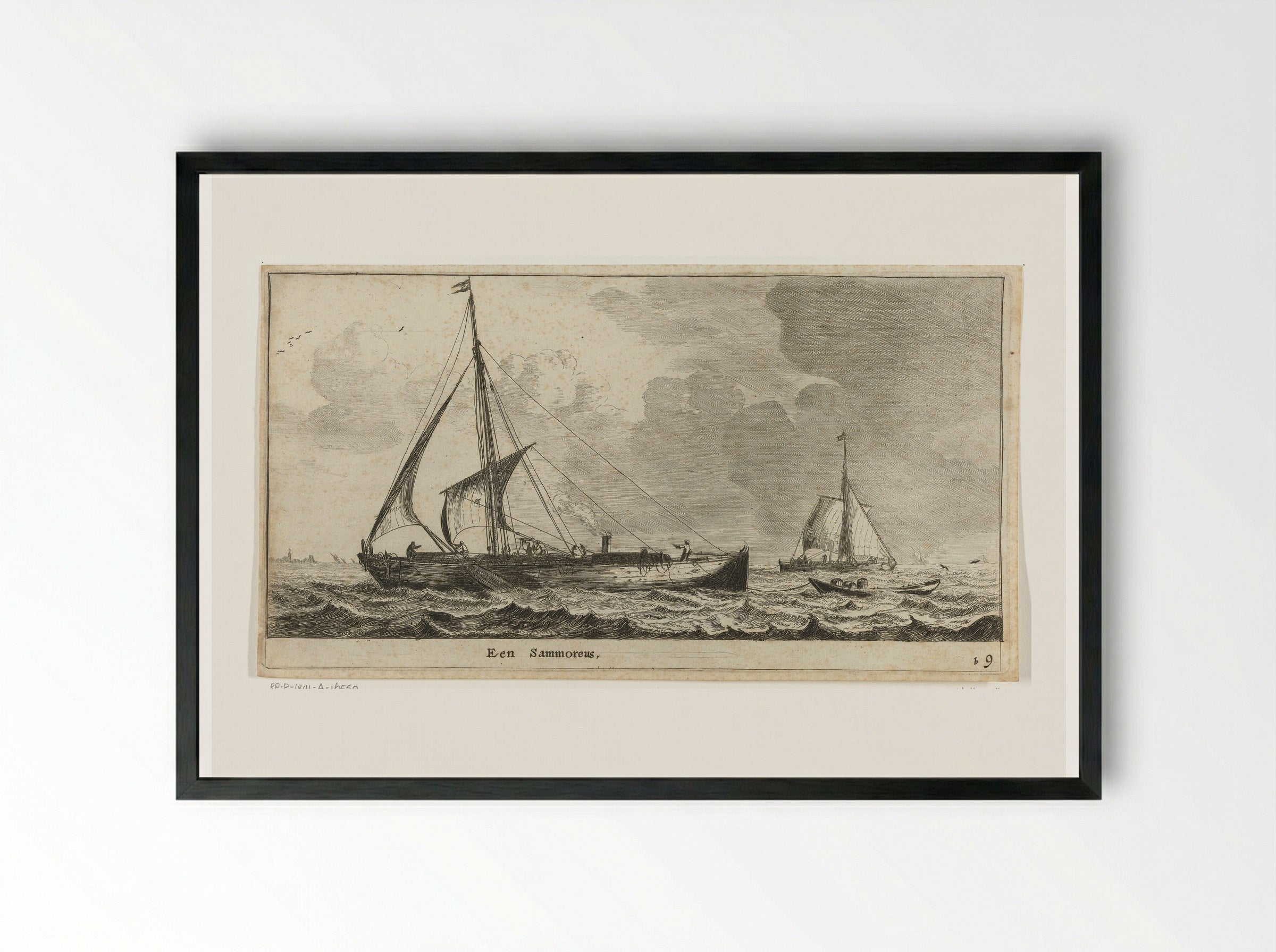 Een Samoreus - Reinier Nooms - Framed Print Black
