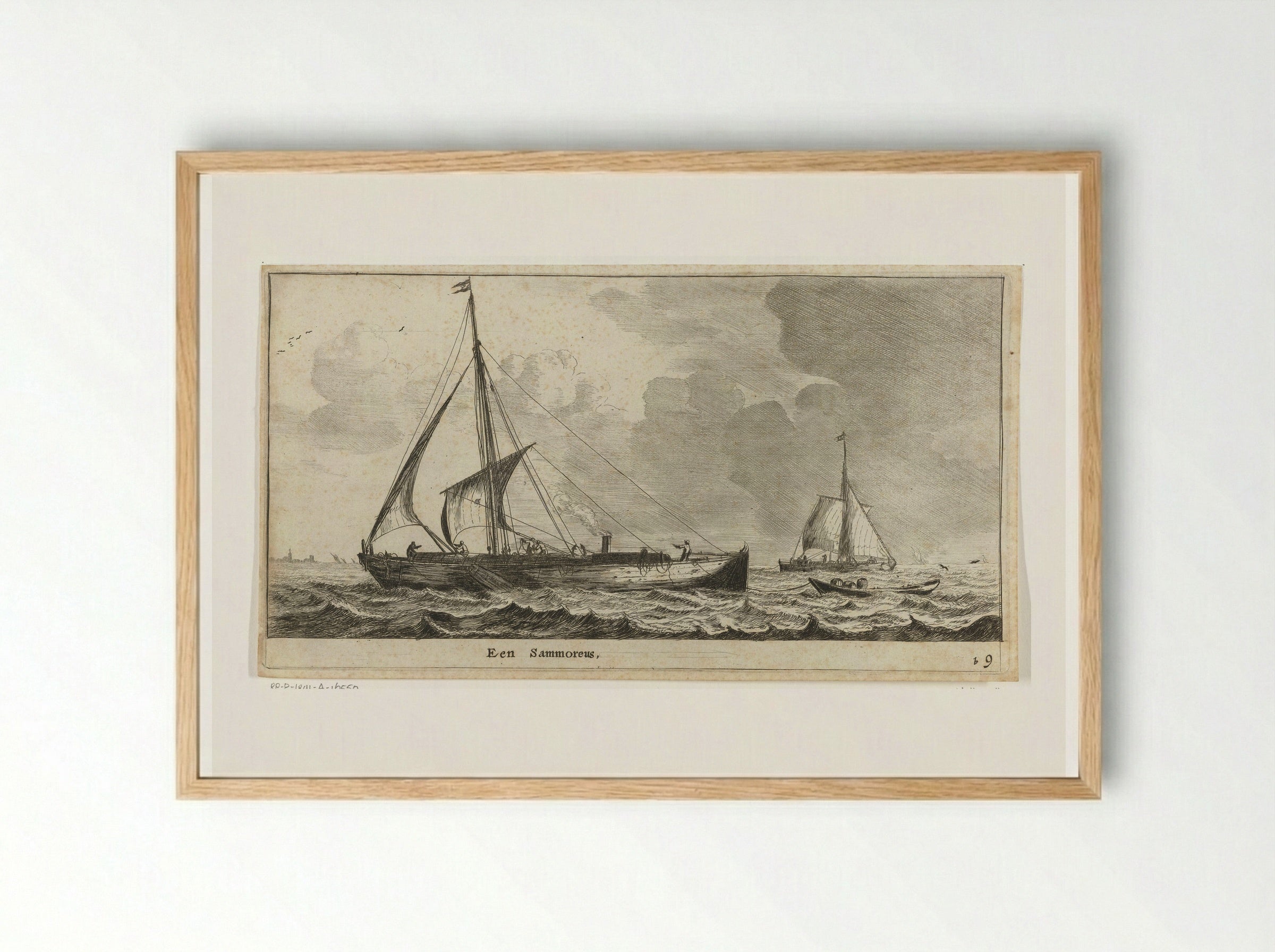 Een Samoreus - Reinier Nooms - Framed Print Wood