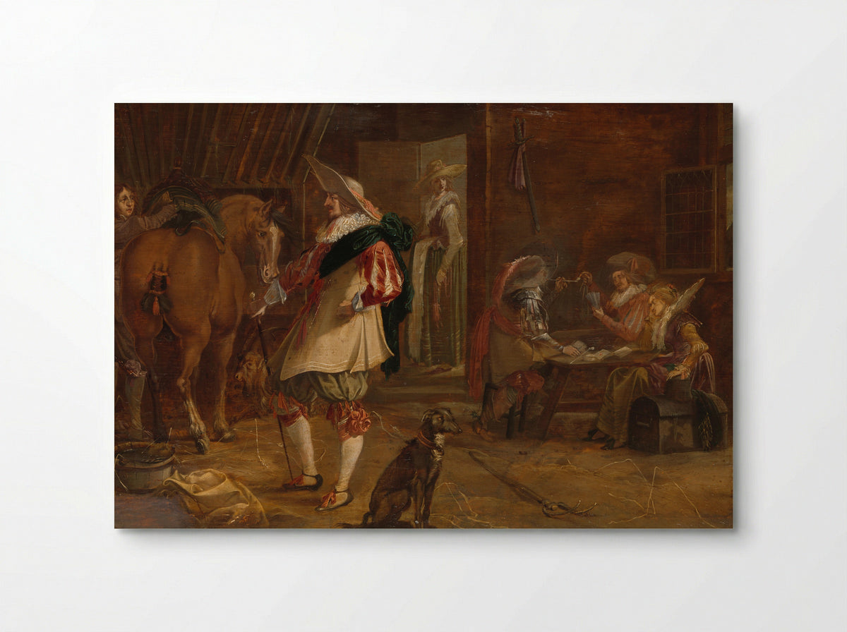 Een kortegaard - F. Jansen - Poster