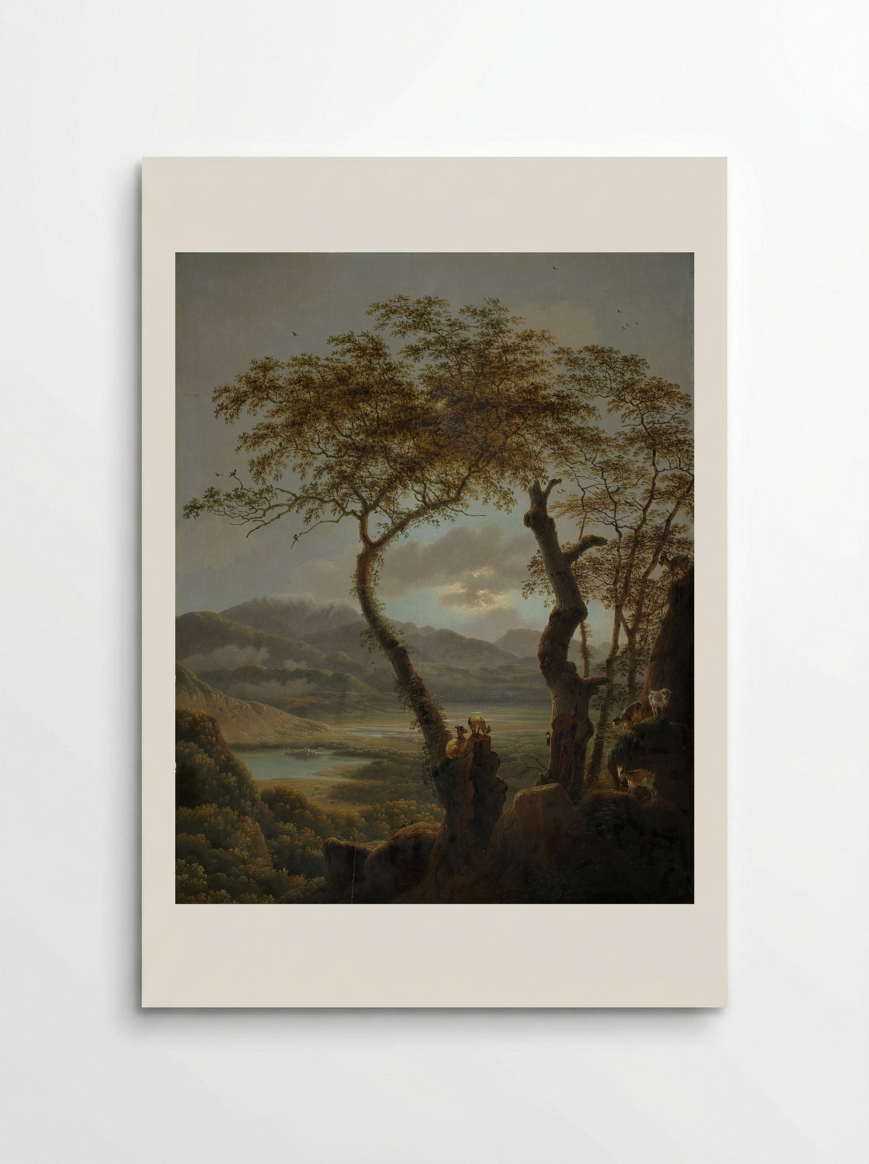 Een processie aan de voet van de Palatijn in Rome - Josephus Augustus Knip - Poster