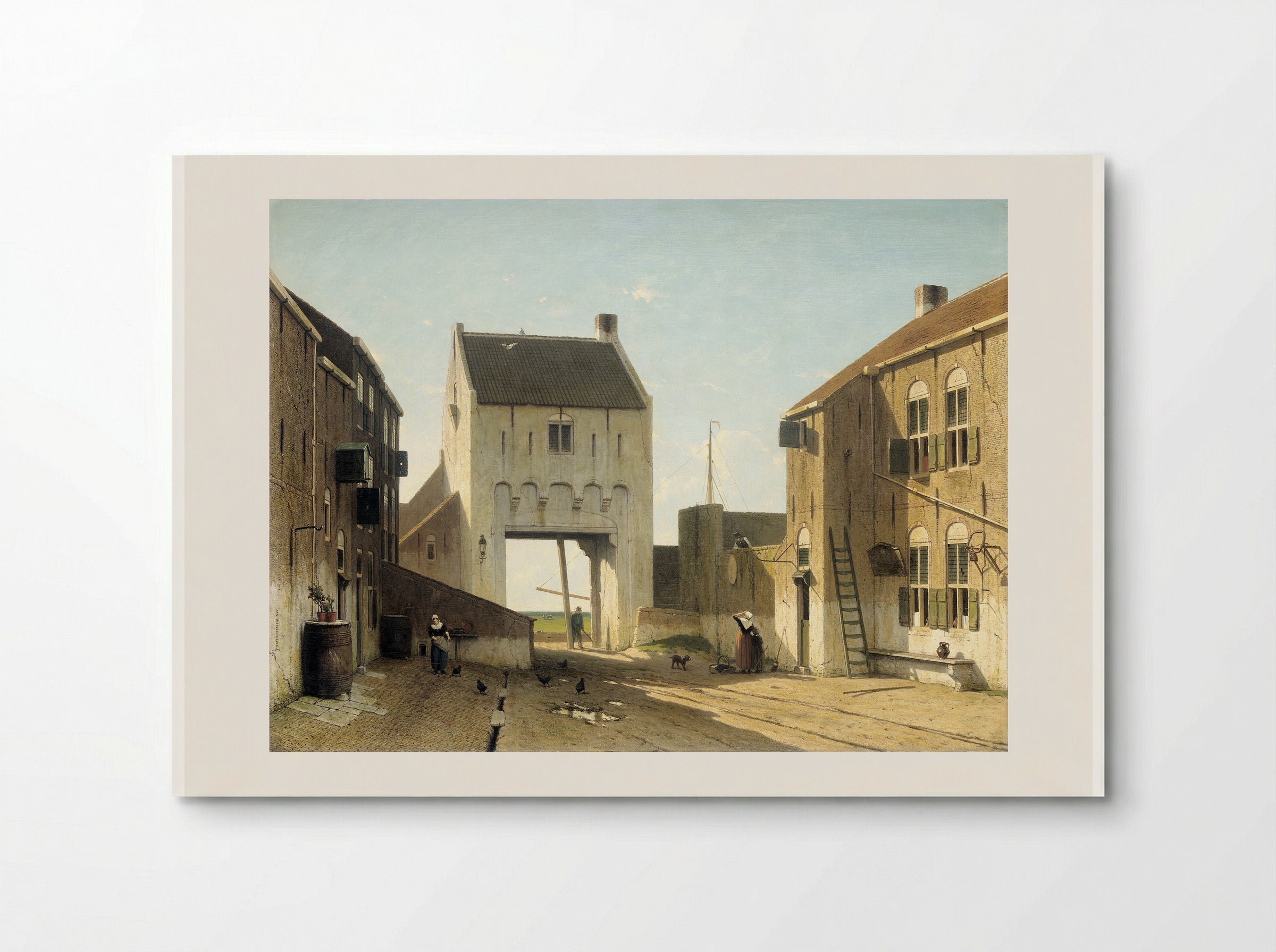 Een stadspoort in Leerdam - Jan Weissenbruch - Poster