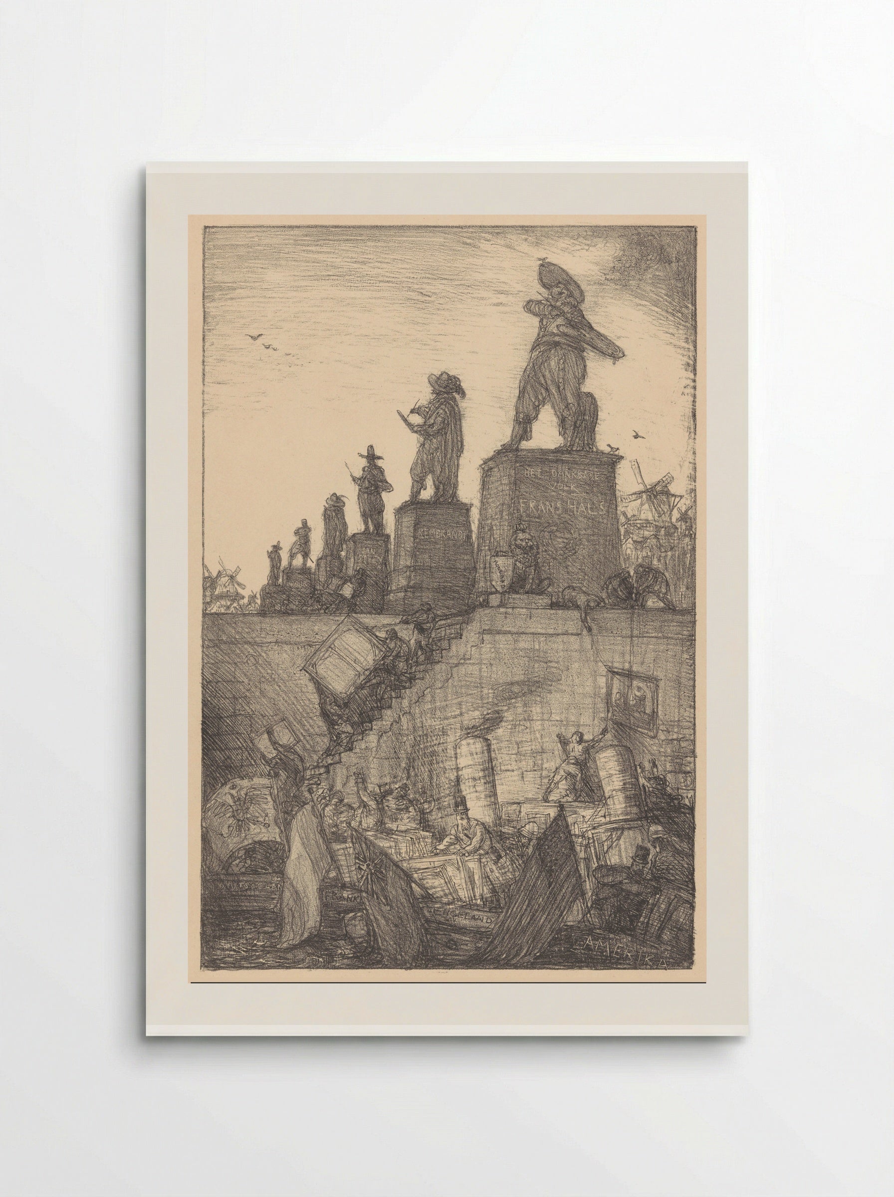 Een standbeeld voor Frans Hals - Marius Bauer - Poster