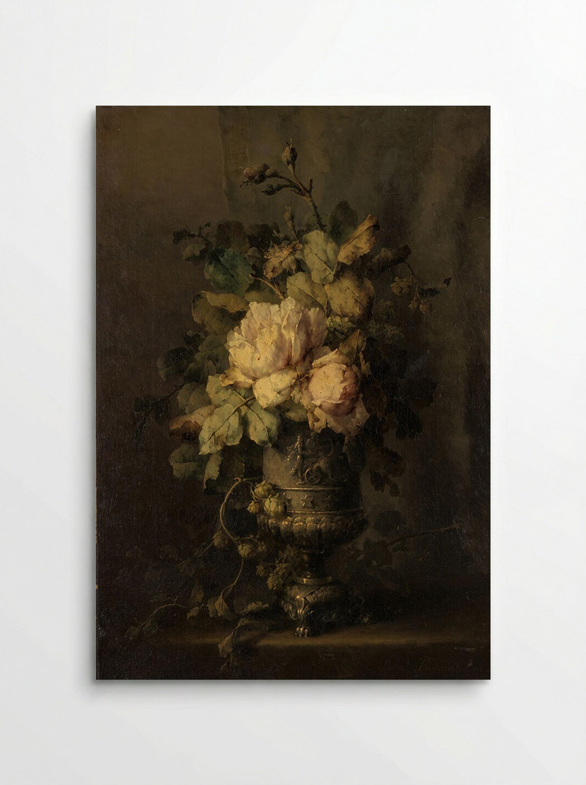 Een vaas met rozen (A Vase with Roses) - Margaretha Roosenboom - Poster