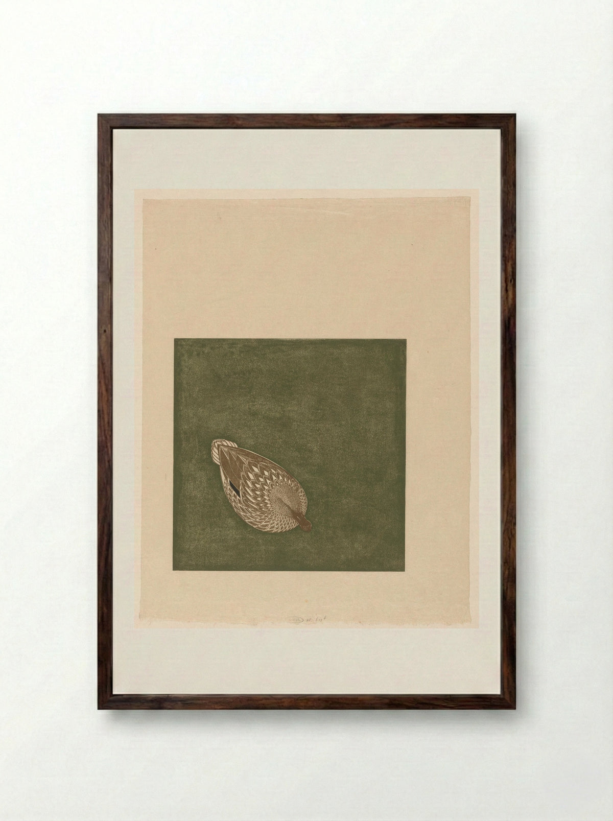 Eend (Duck) - Reijer Stolk - Framed Print Dark Wood