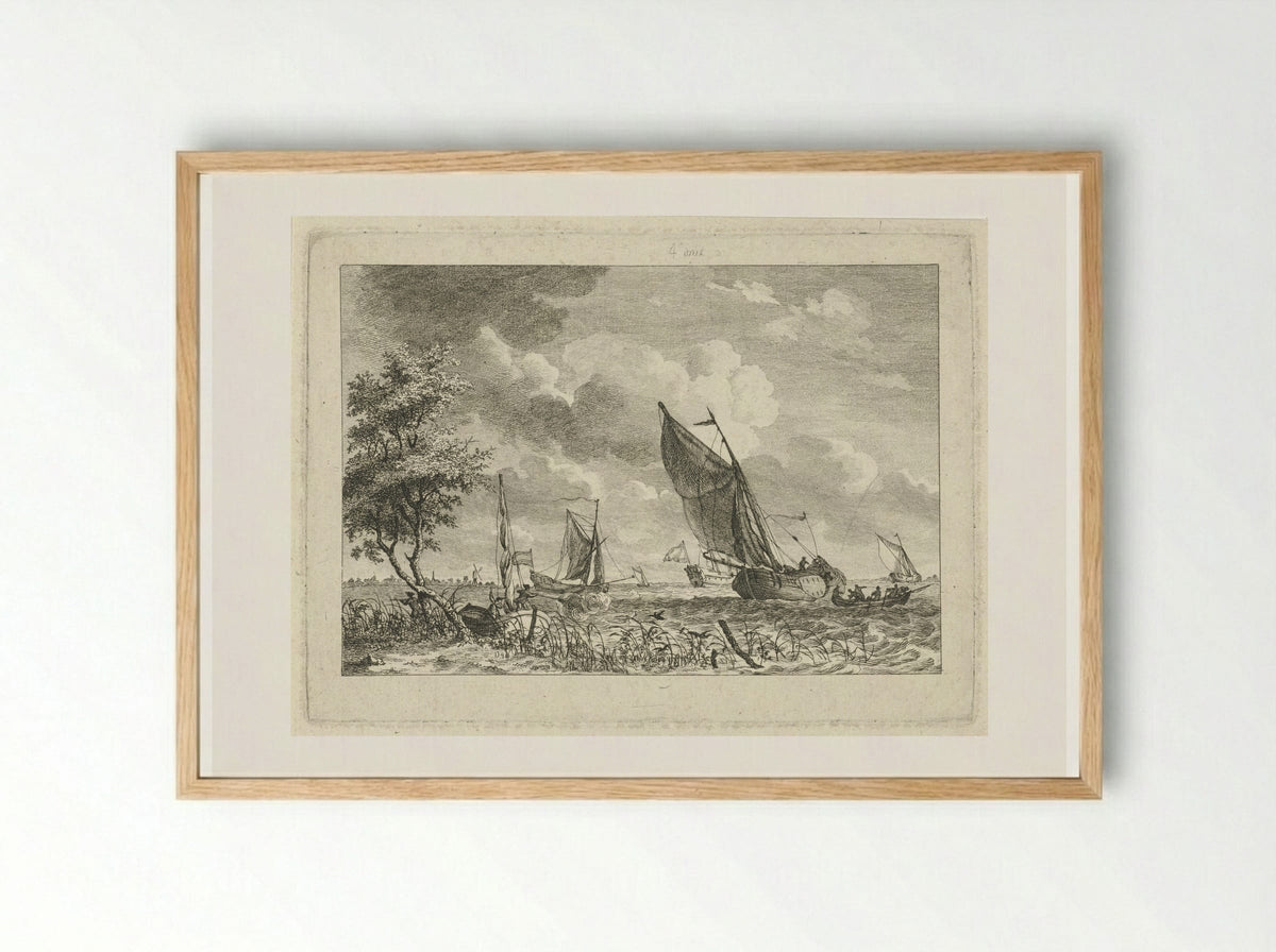 Eendenjagers - Gerrit Groenewegen - Framed Print Wood