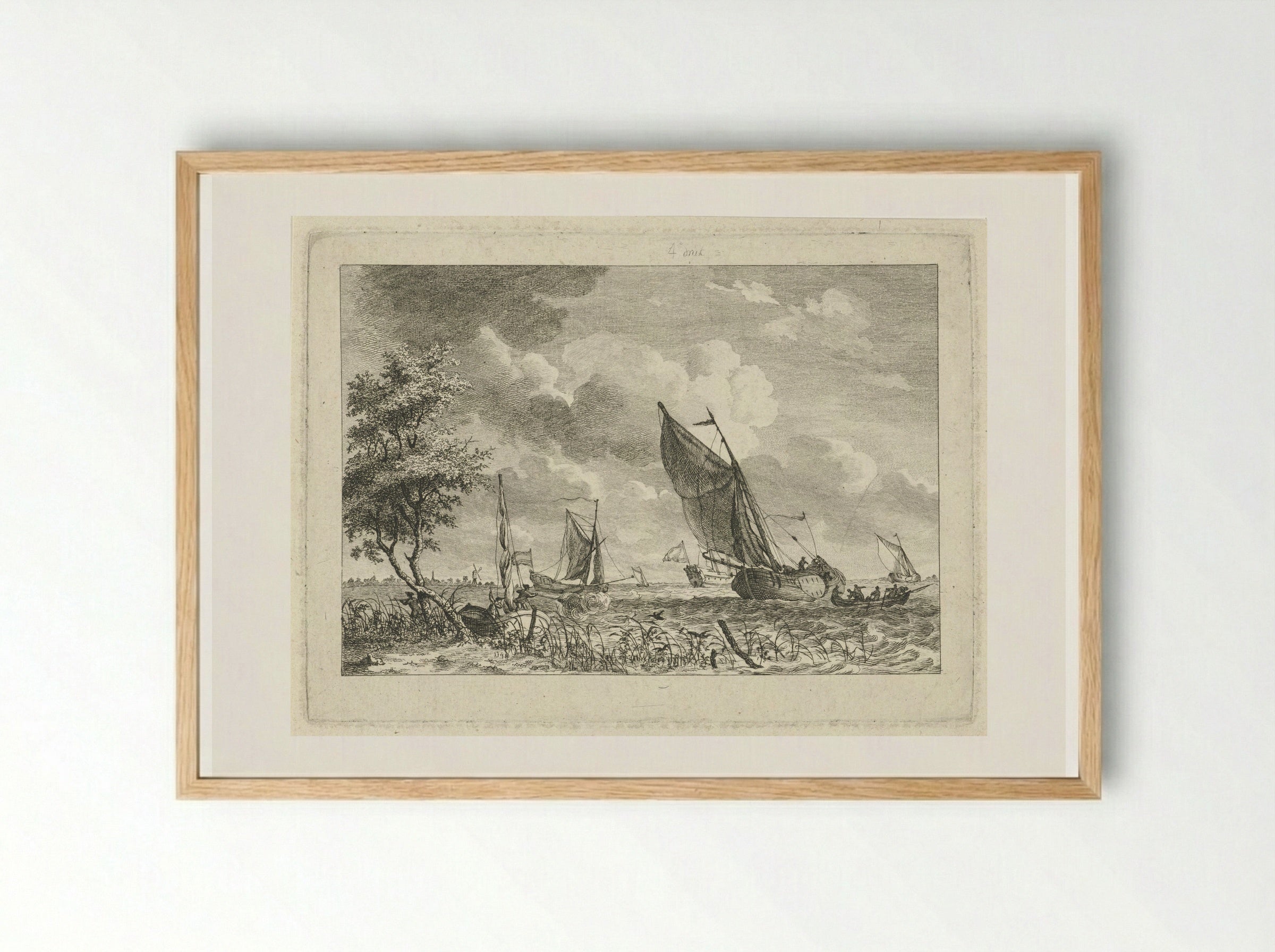 Eendenjagers - Gerrit Groenewegen - Framed Print Wood