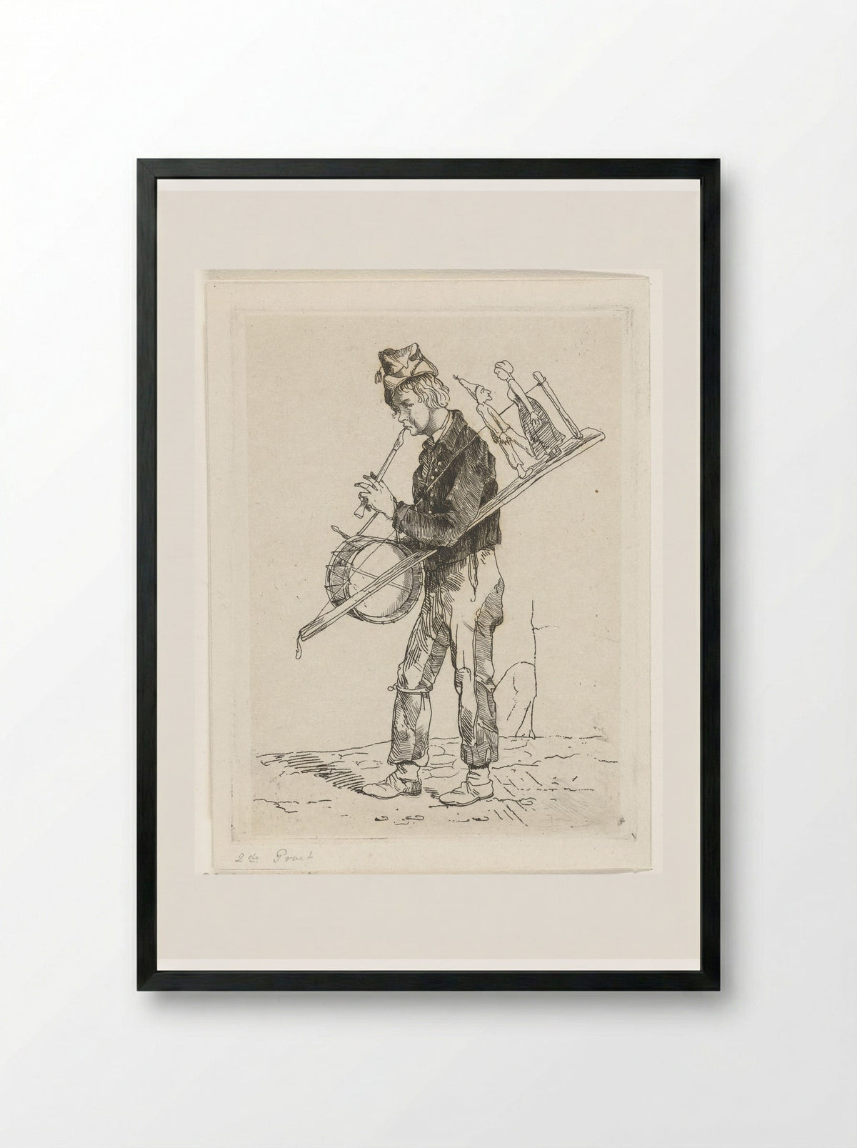 Eenmansorkest - Jacobus Ludovicus Cornet - Framed Print Black