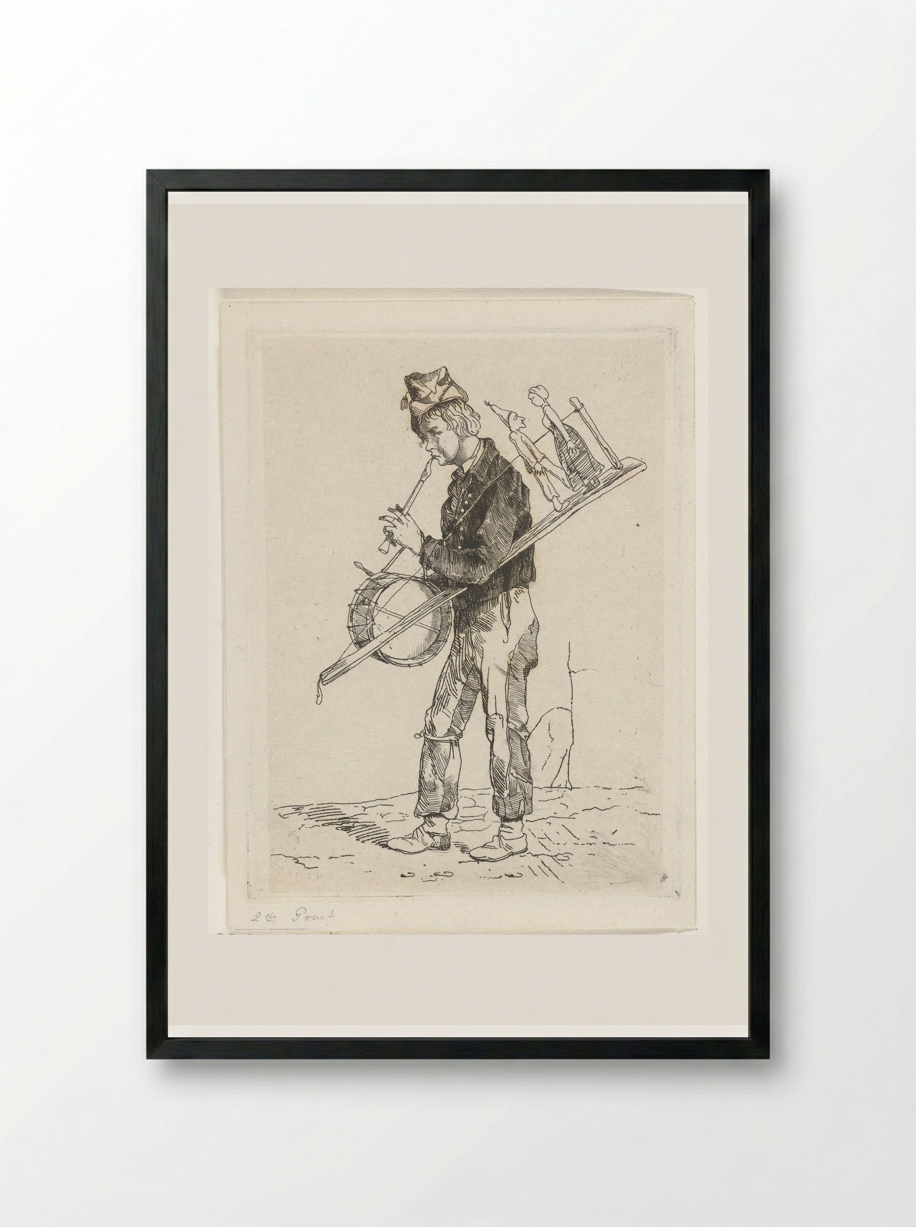 Eenmansorkest - Jacobus Ludovicus Cornet - Framed Print Black