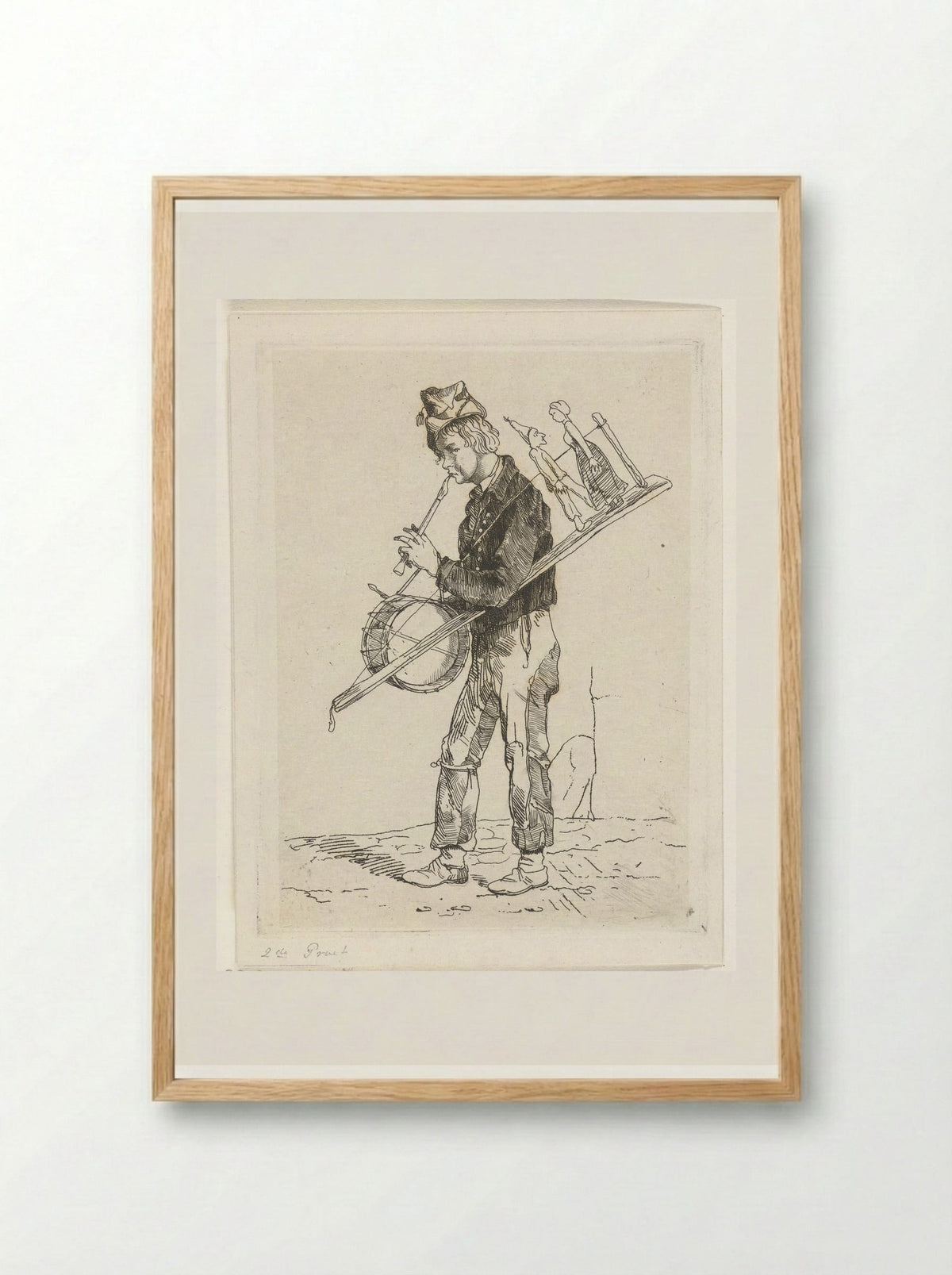 Eenmansorkest - Jacobus Ludovicus Cornet - Framed Print Wood