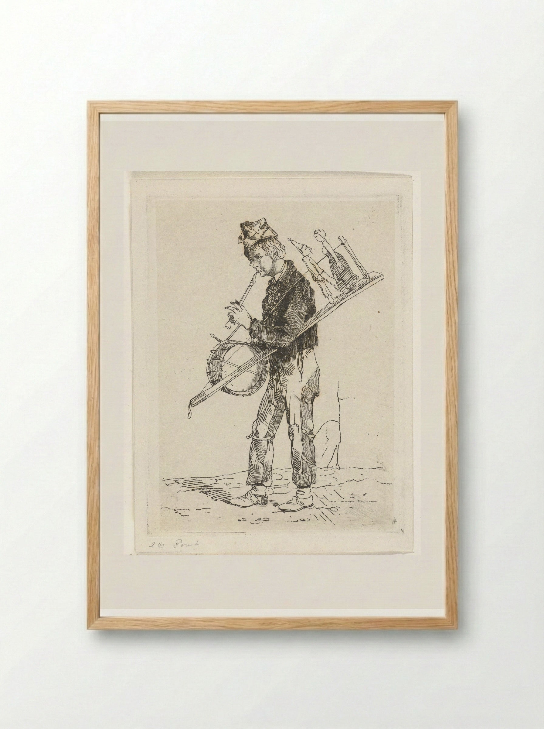 Eenmansorkest - Jacobus Ludovicus Cornet - Framed Print Wood