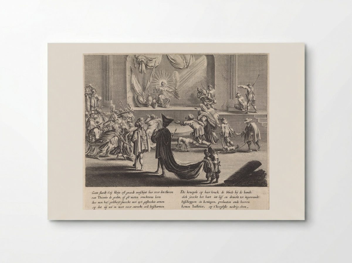 Eerbetoon aan Justitia - Pieter Nolpe - Poster