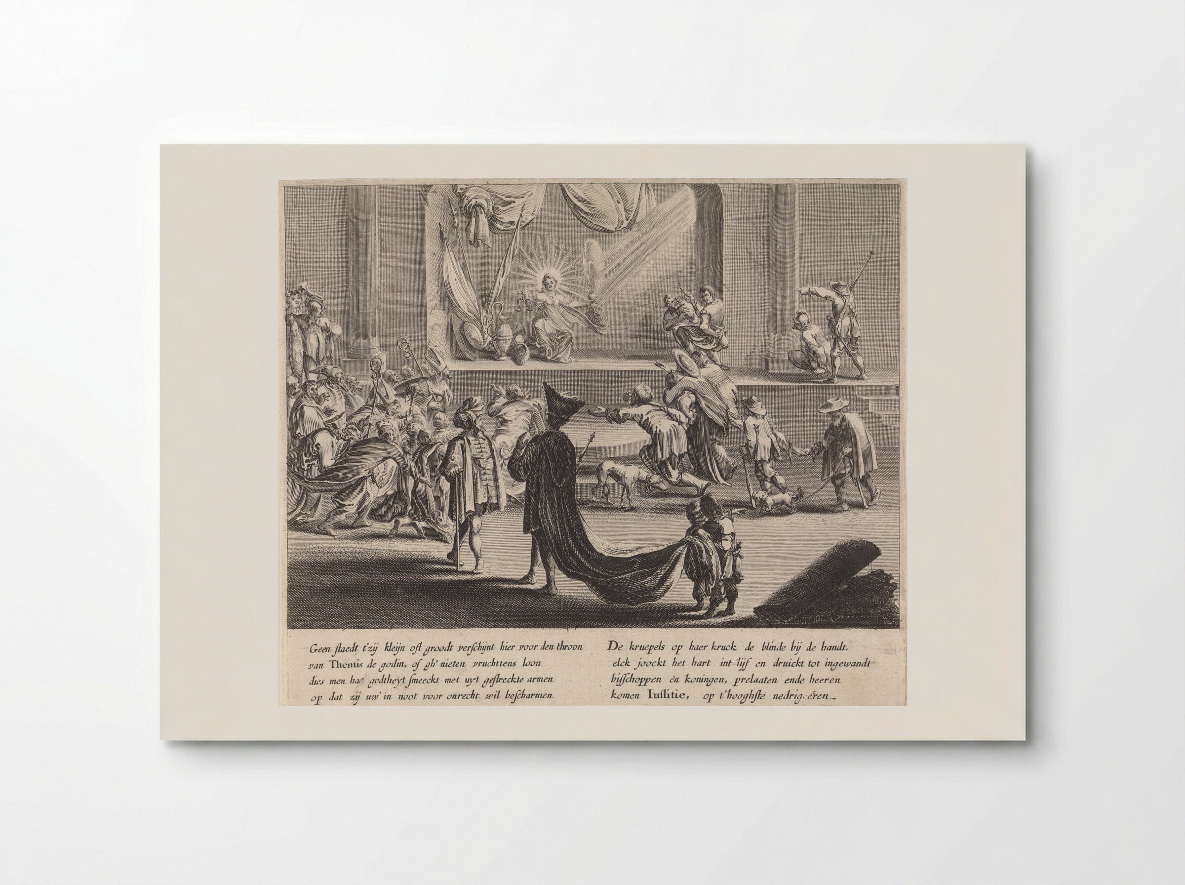 Eerbetoon aan Justitia - Pieter Nolpe - Poster