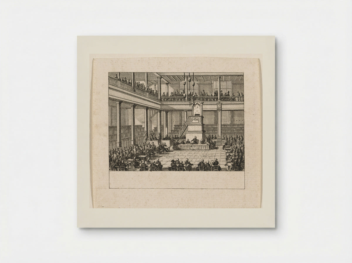 Eerste algemene vergadering van de Maatschappij tot Nut van 't Algemeen - Cornelis Brouwer - Poster
