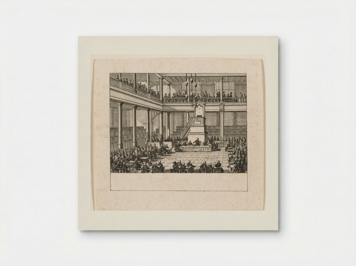 Eerste algemene vergadering van de Maatschappij tot Nut van 't Algemeen - Cornelis Brouwer - Poster