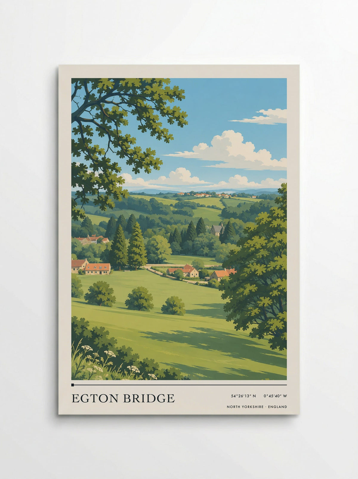 Egton Bridge, North Yorkshire | Travel Poster - Poster