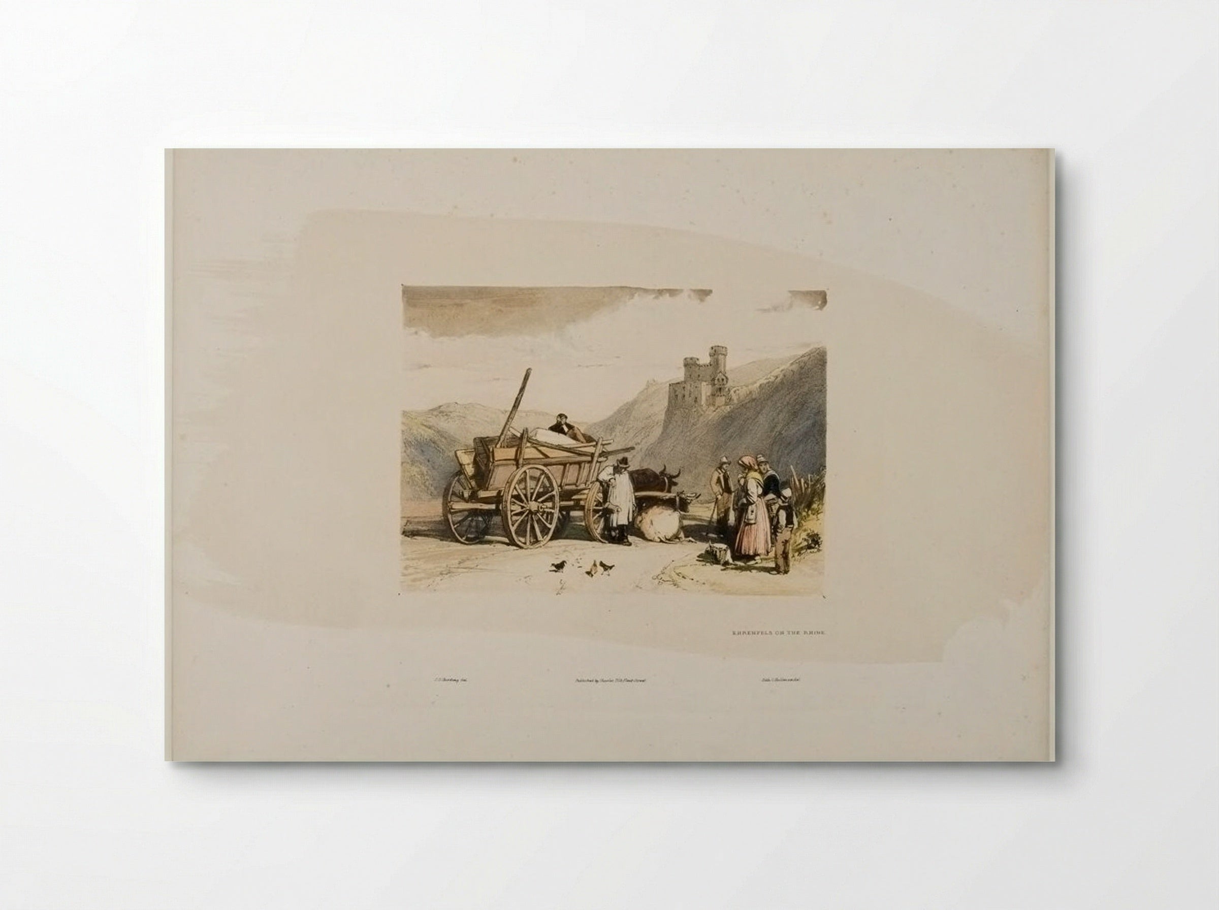 Ehrenfels on the Rhine - James Duffield Harding - Poster