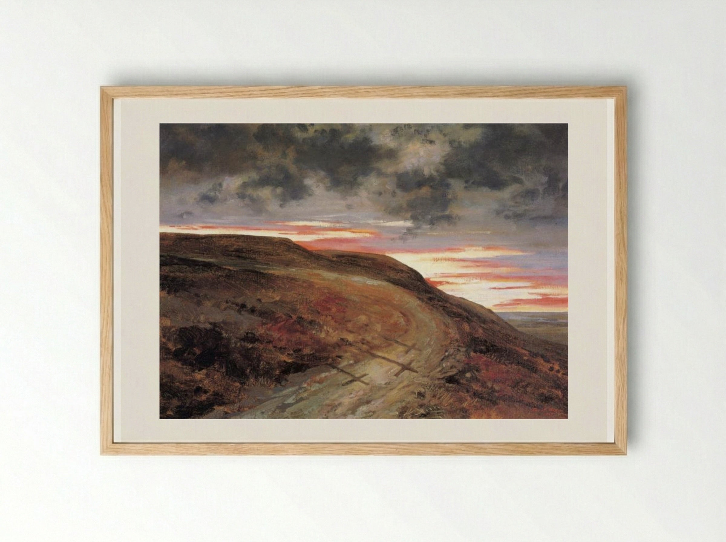 El Calvario - José María Velasco - Framed Print Wood