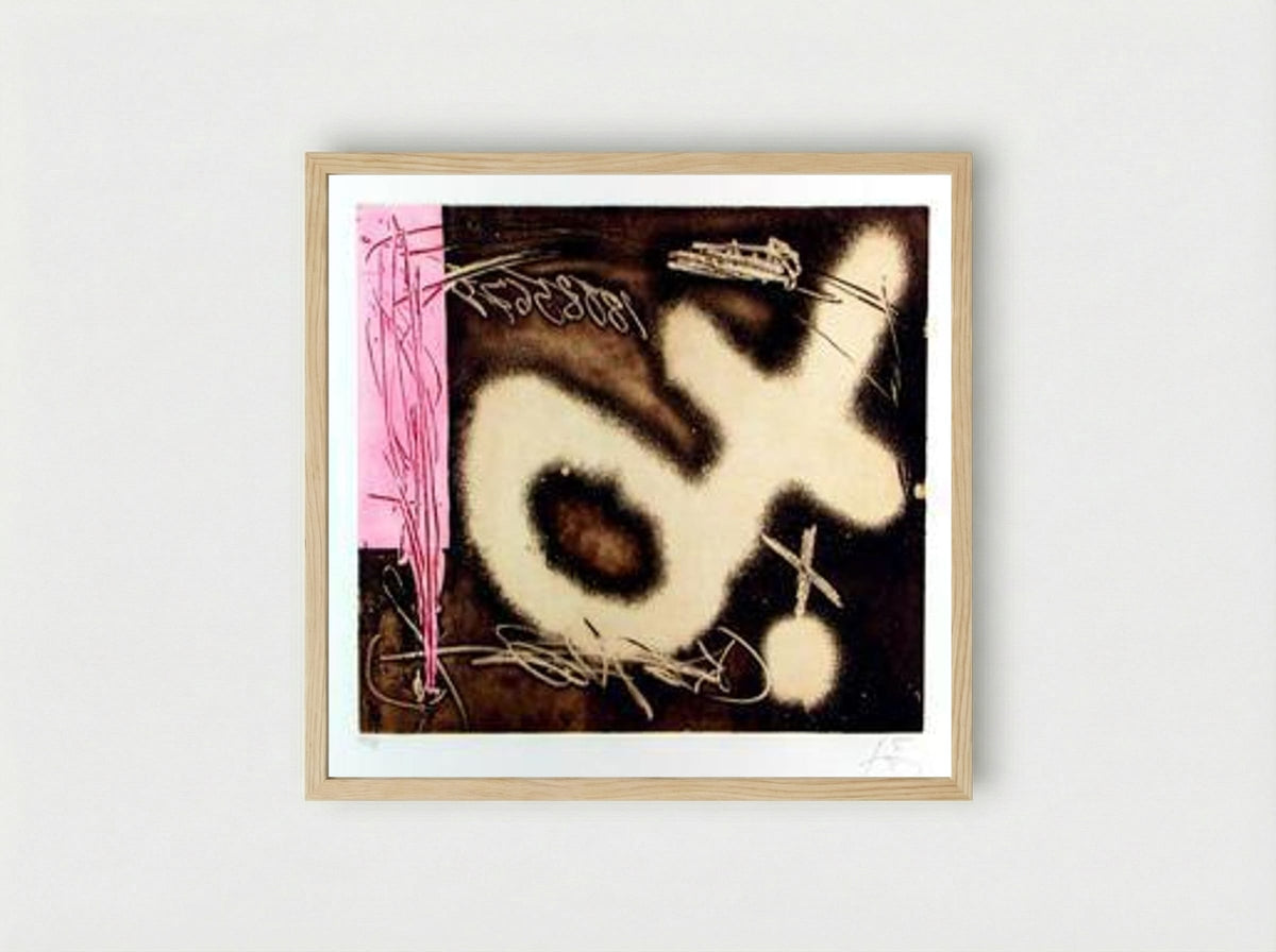 El Péndulo Inmóvil I - Antoni Tàpies - Framed Print Wood