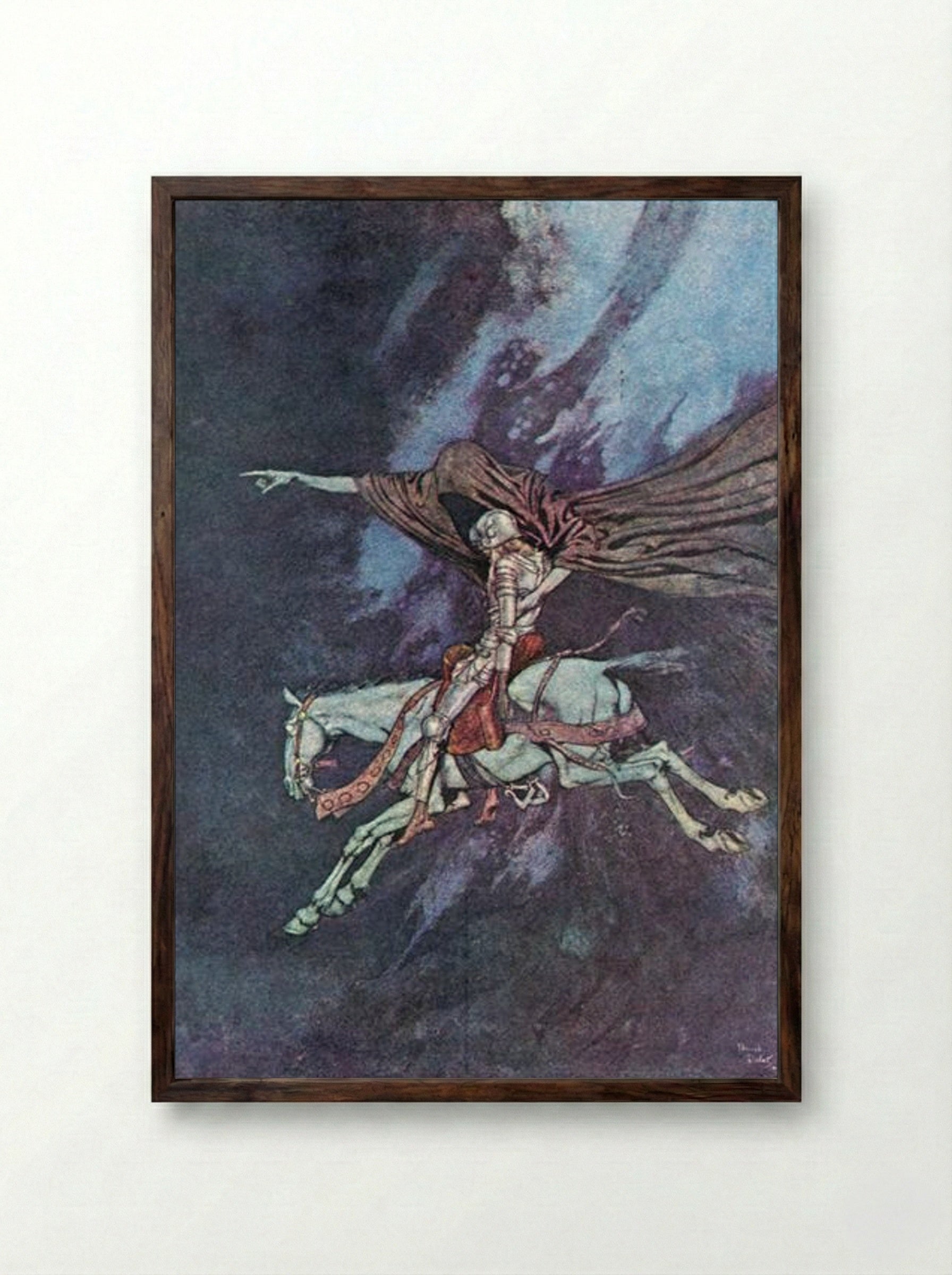Eldorado - Edmund Dulac - Framed Print Dark Wood