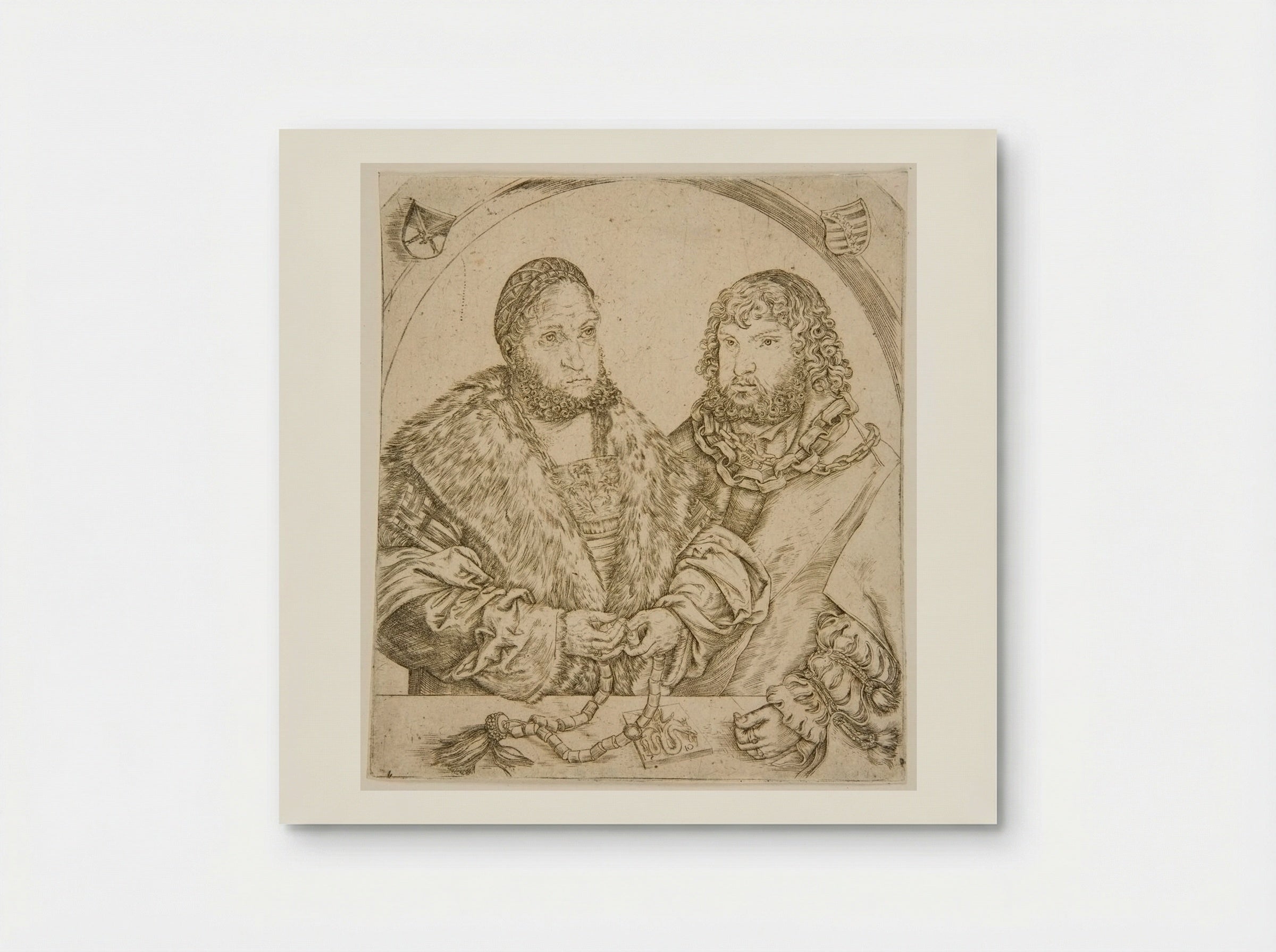 Electors Frederick III, the Wise, and his brother John the Constant - Lucas Cranach the Elder - Poster