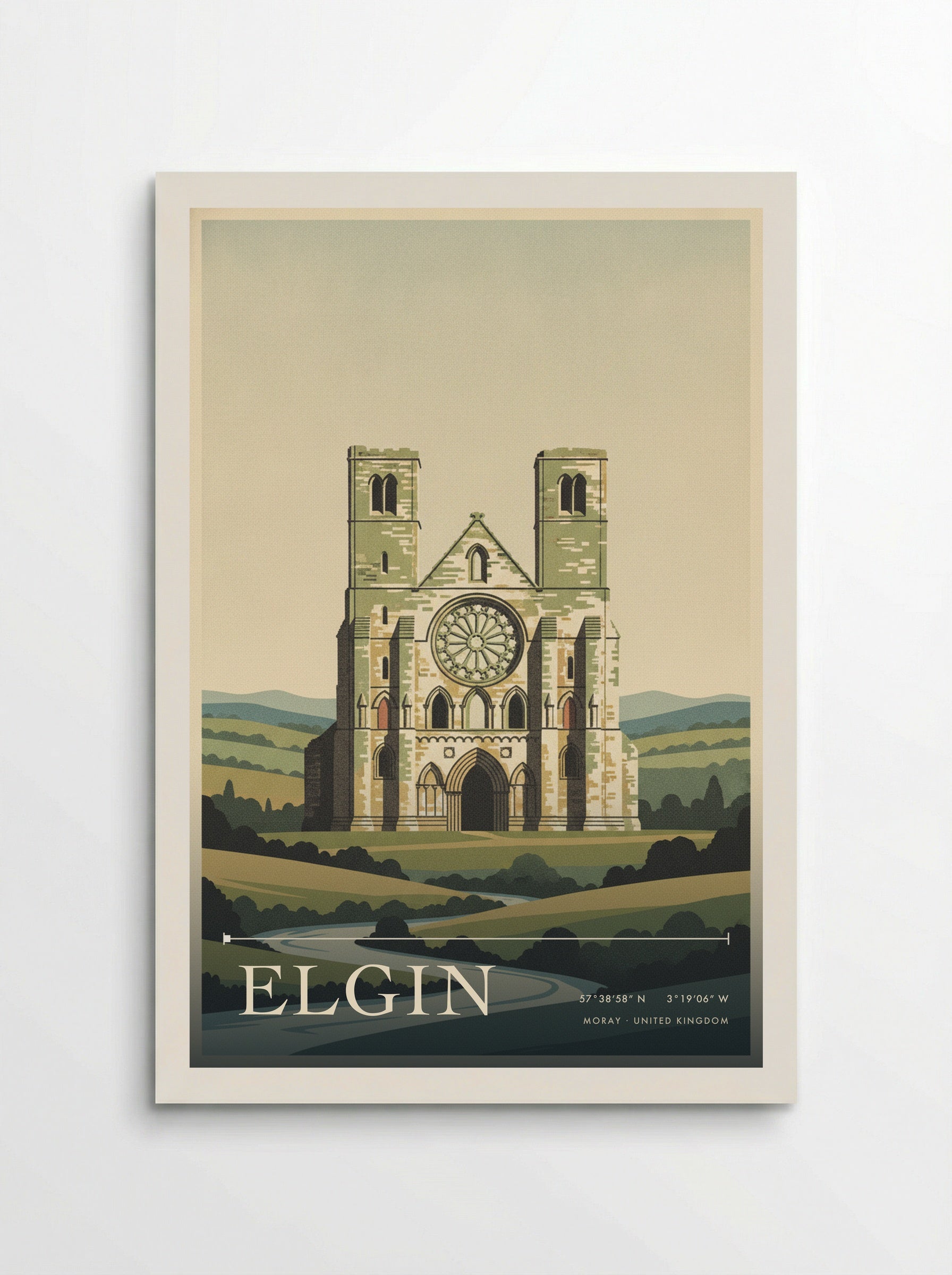 Elgin Moray United Kingdom Travel Poster - Poster