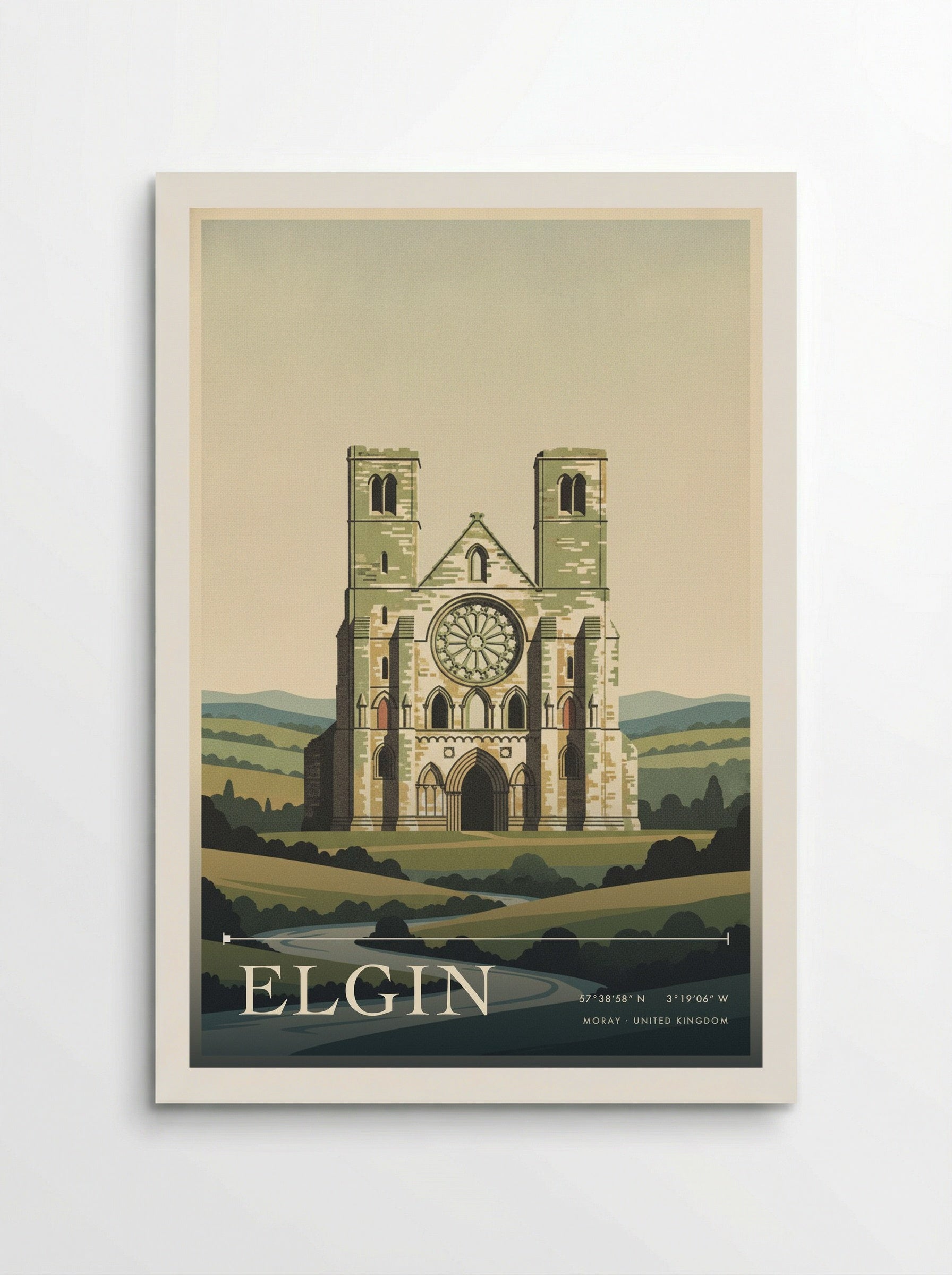Elgin Moray United Kingdom Travel Poster - Poster