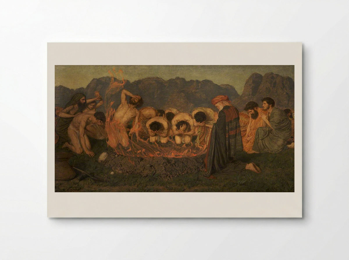 Elijah's Sacrifice - Albert Joseph Moore - Poster