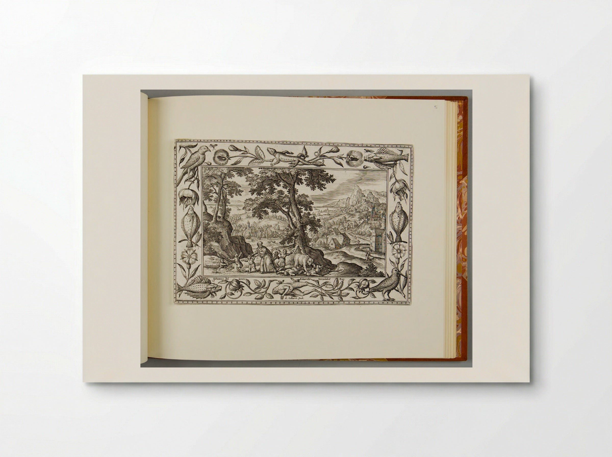 Elisha Curses the Youths, with Lizard, Fish, Frog, and Bird - Adriaen Collaert - Poster